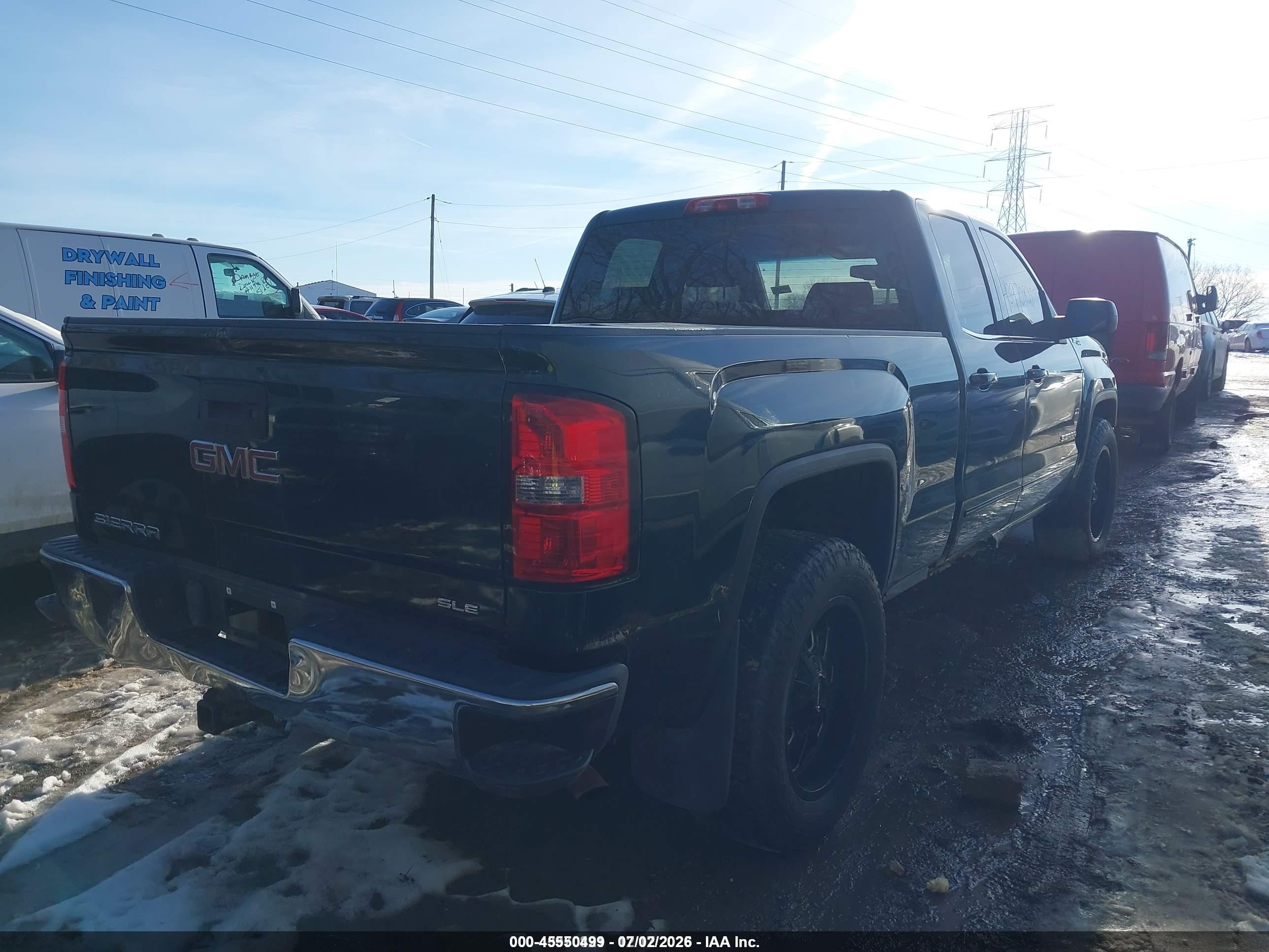 2015 Gmc Sierra 1500 Sle Green vin: 1GTV2UEC0FZ162256