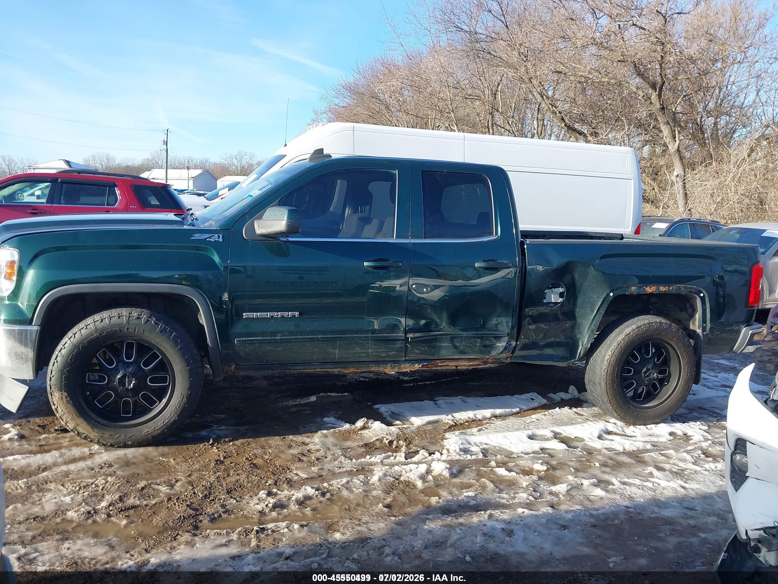 2015 Gmc Sierra 1500 Sle Green vin: 1GTV2UEC0FZ162256
