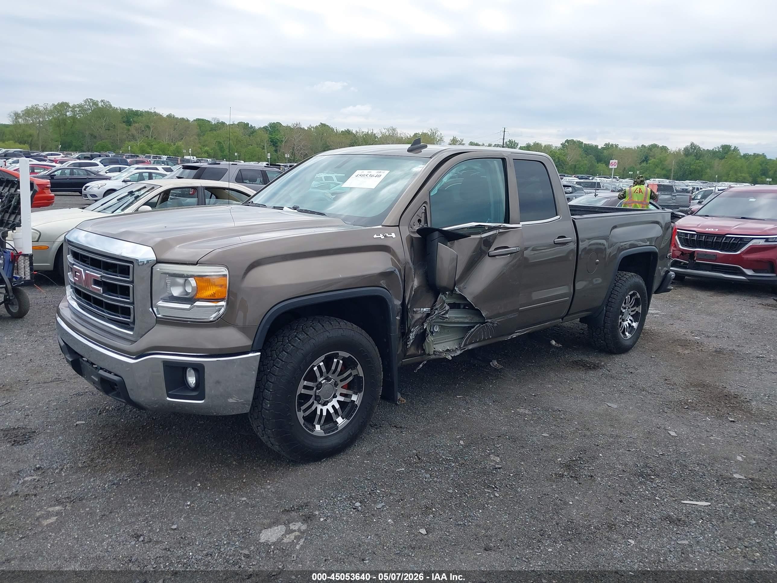 2015 Gmc Sierra 1500 Sle Brown vin: 1GTV2UEC0FZ226991