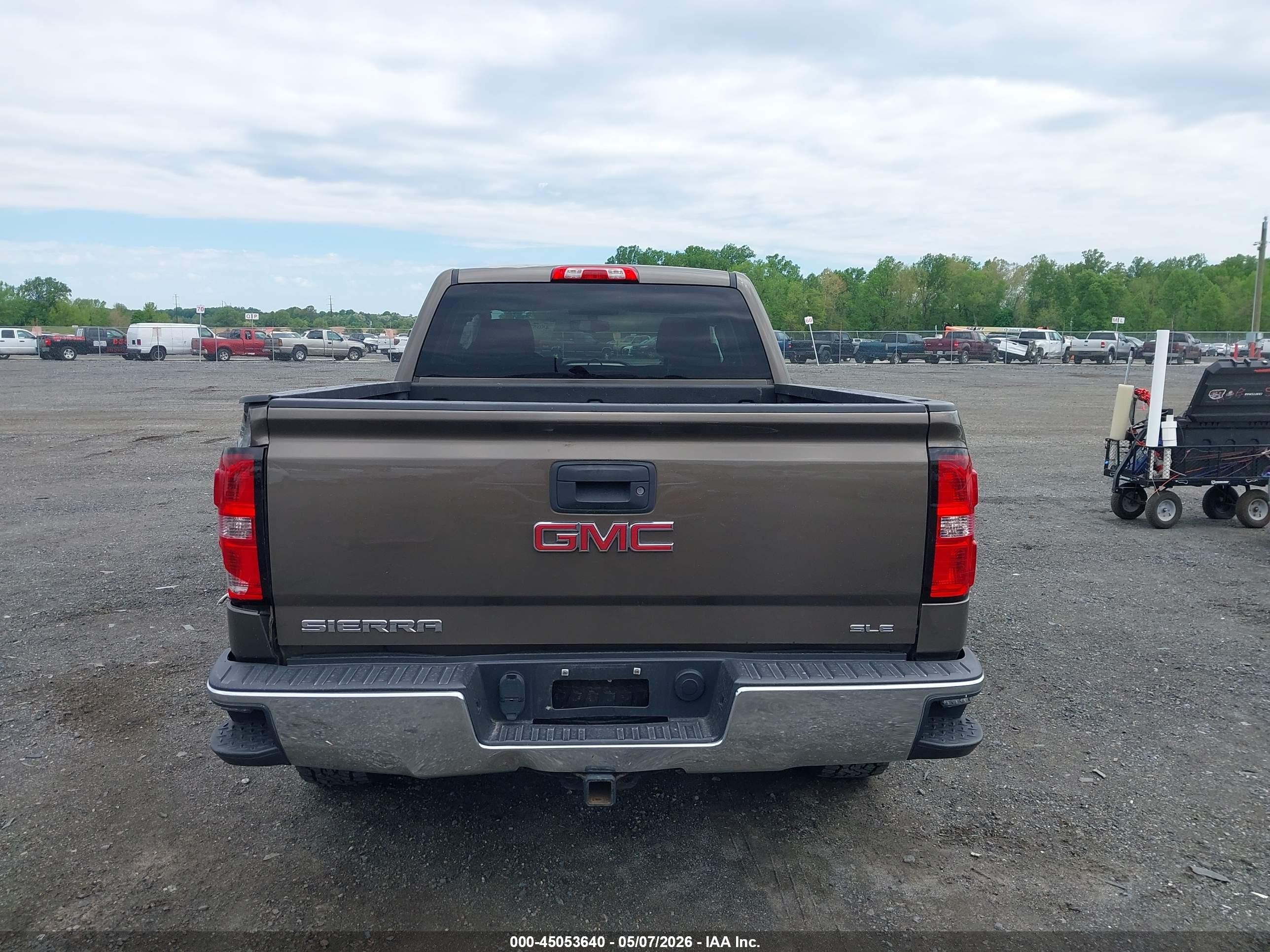 2015 Gmc Sierra 1500 Sle Brown vin: 1GTV2UEC0FZ226991