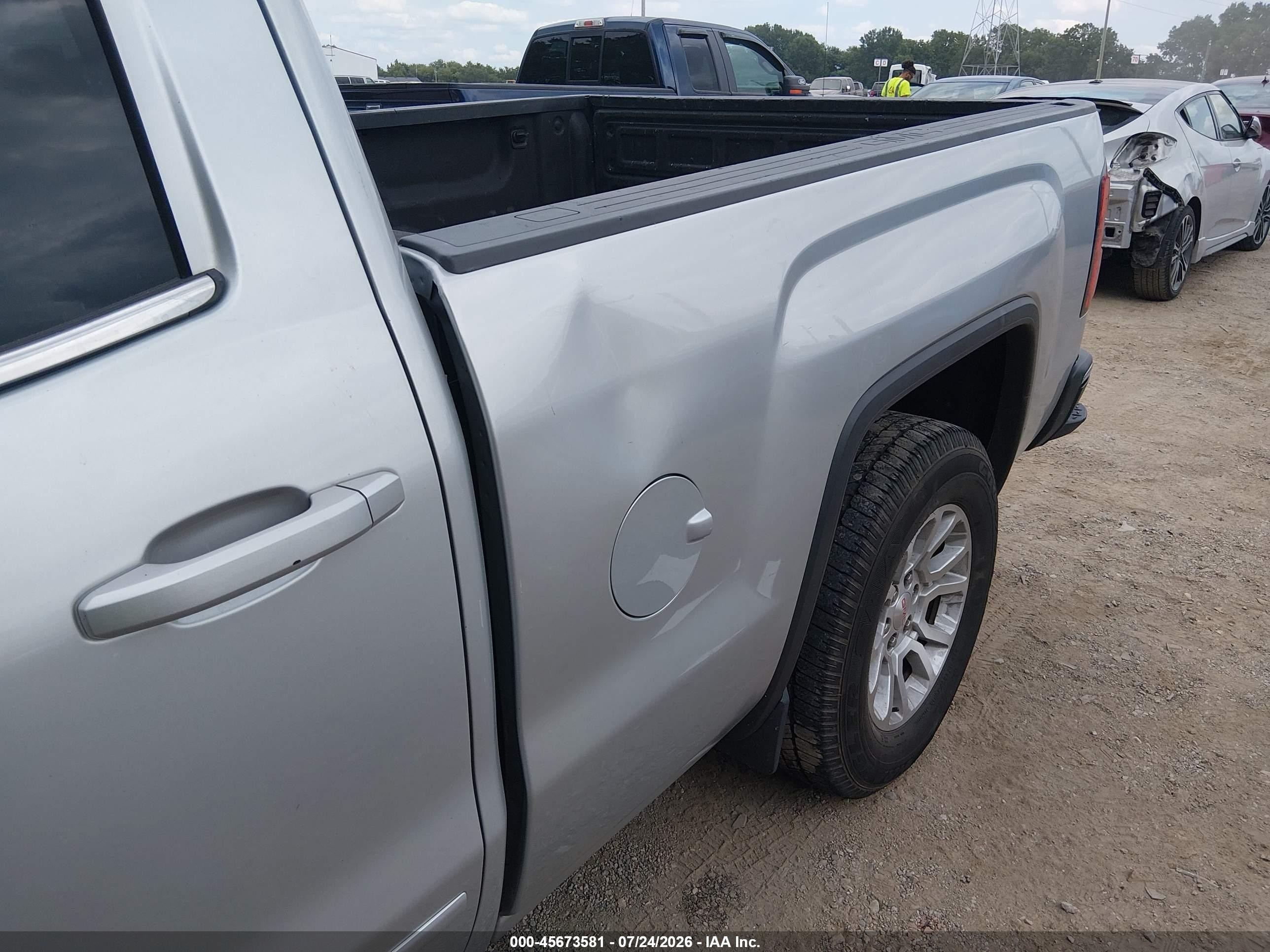 2015 Gmc Sierra 1500 Sle Silver vin: 1GTV2UEC0FZ444106