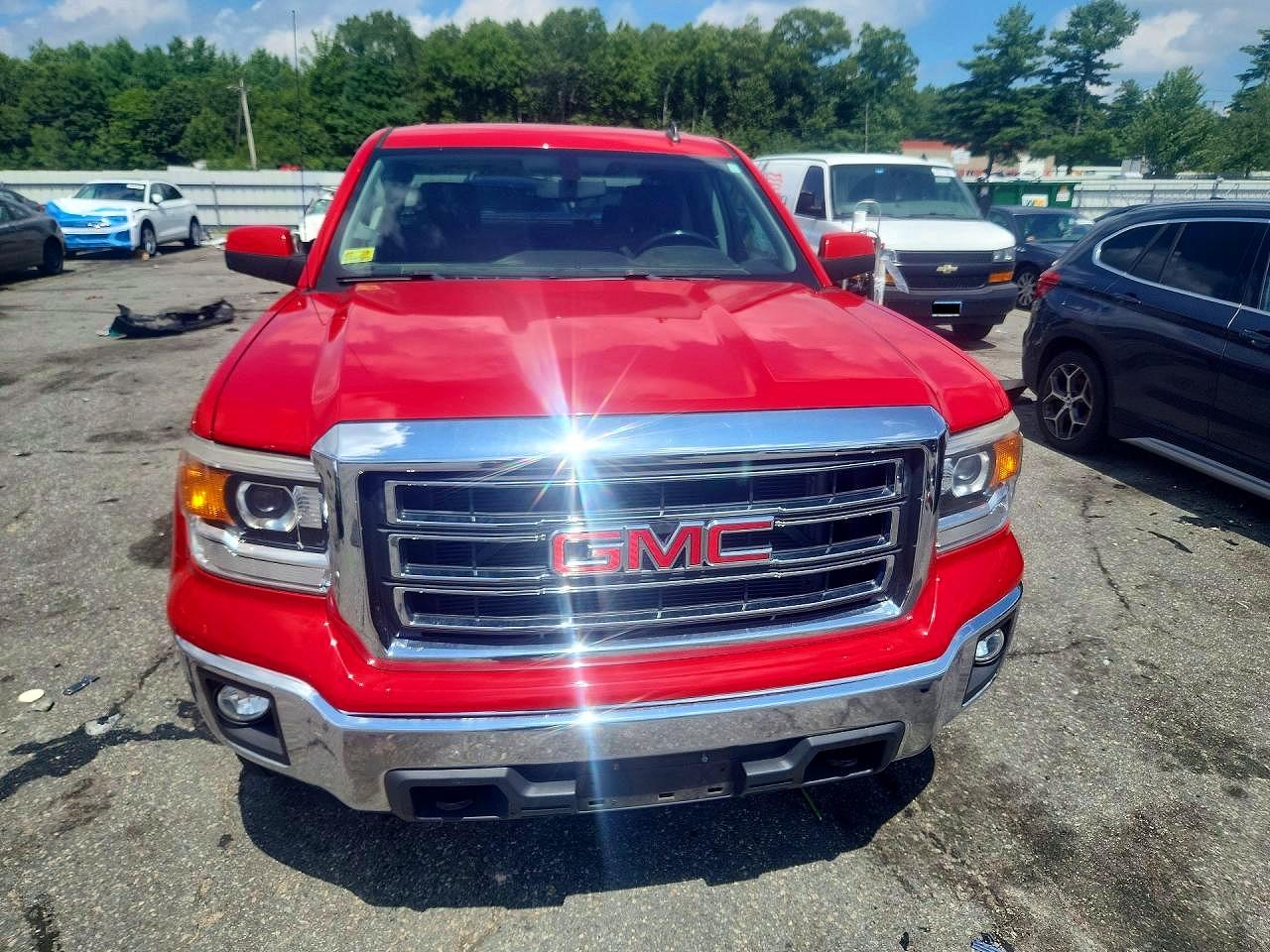 2014 Gmc Sierra K1500 Sle Red vin: 1GTV2UEC1EZ225413