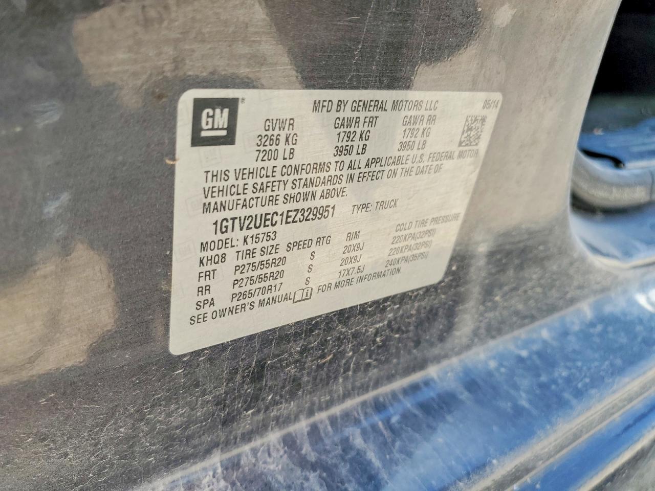 2014 Gmc Sierra K1500 Sle Черный vin: 1GTV2UEC1EZ329951