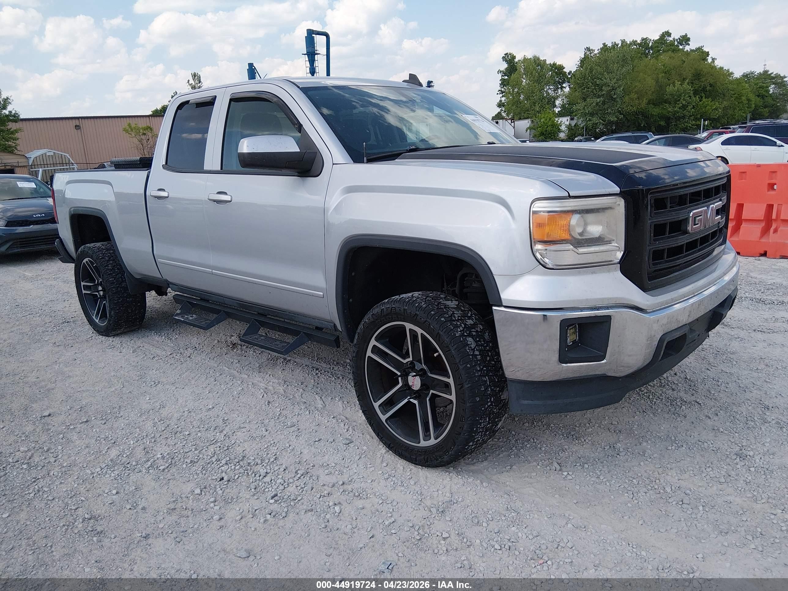 2015 Gmc Sierra 1500 Sle Silver vin: 1GTV2UEC1FZ195301