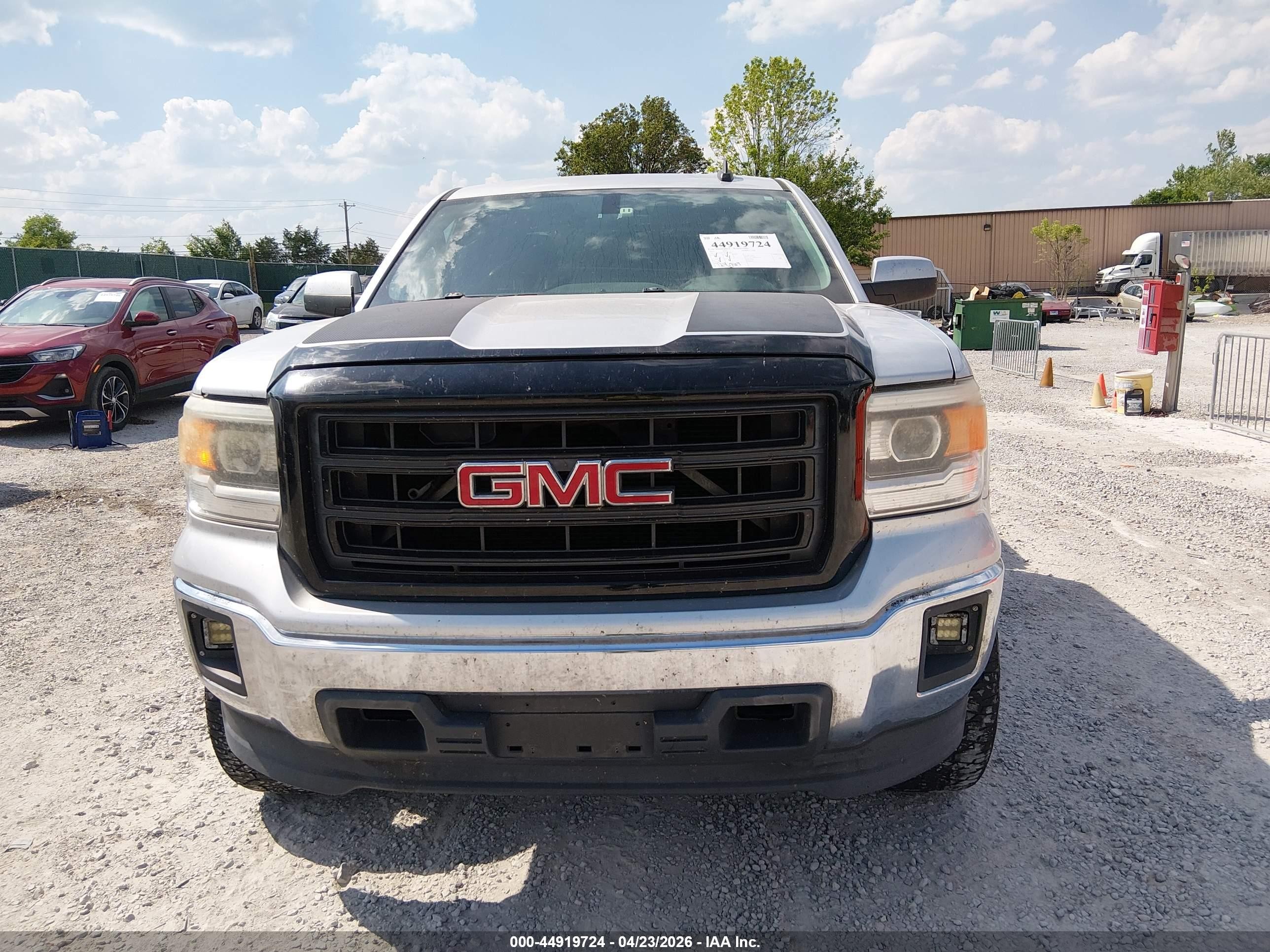 2015 Gmc Sierra 1500 Sle Silver vin: 1GTV2UEC1FZ195301