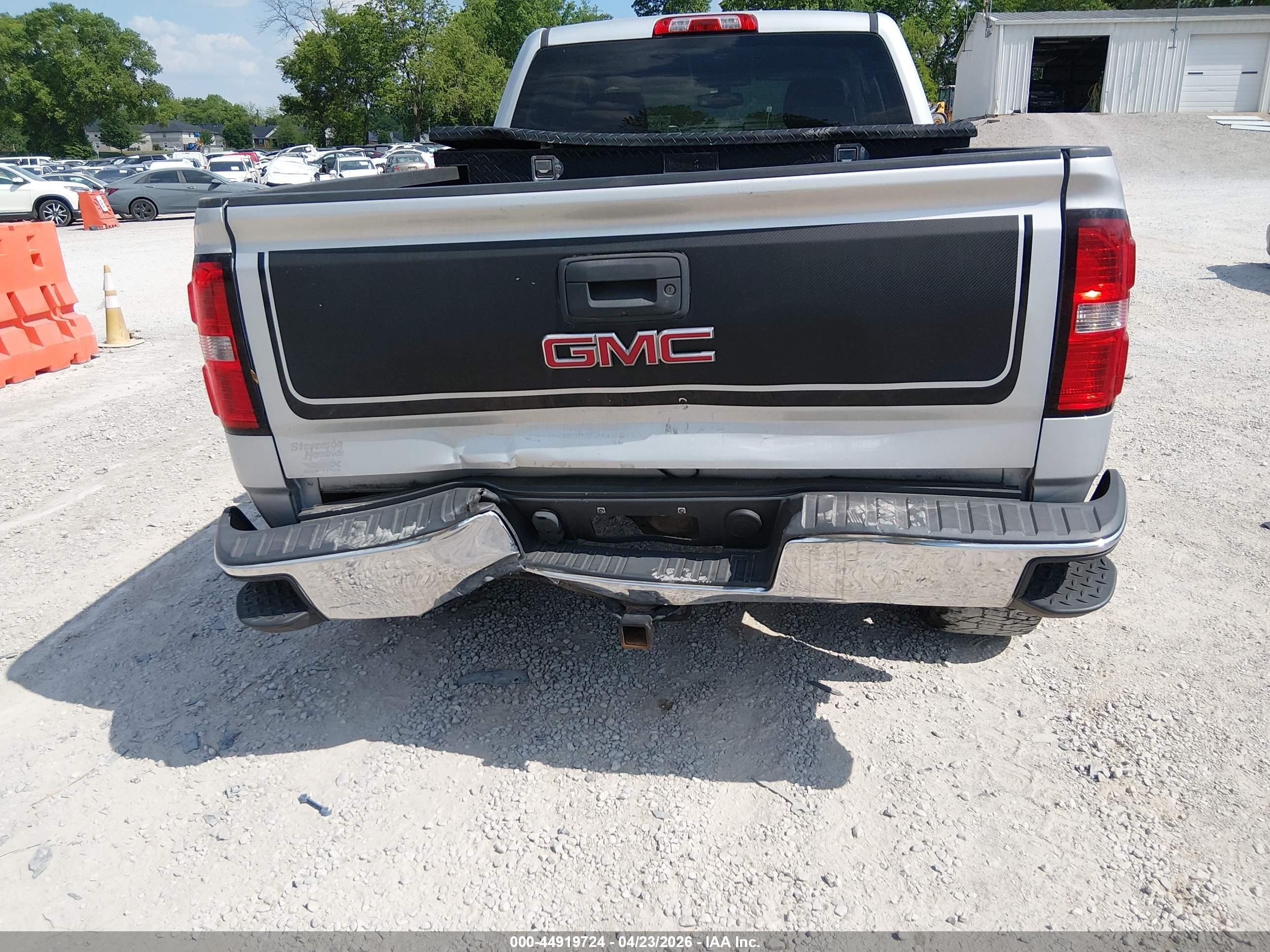 2015 Gmc Sierra 1500 Sle Silver vin: 1GTV2UEC1FZ195301