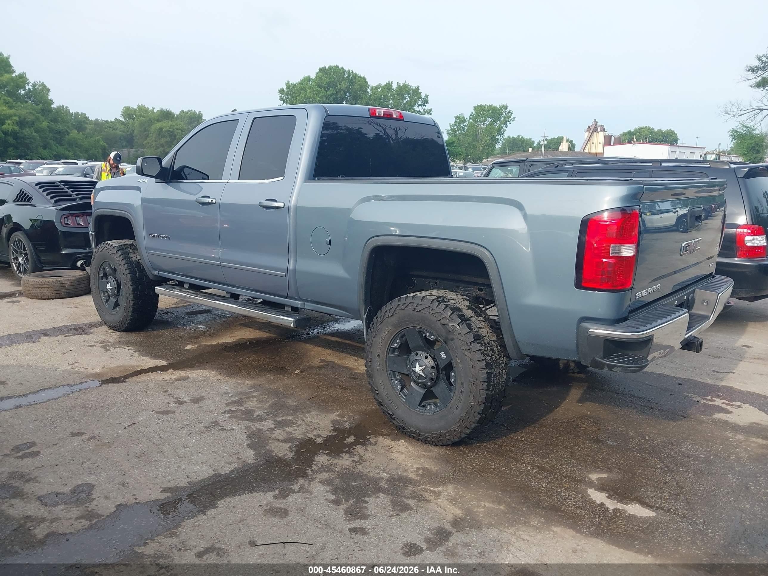 2015 Gmc Sierra 1500 Sle Blue vin: 1GTV2UEC1FZ295396