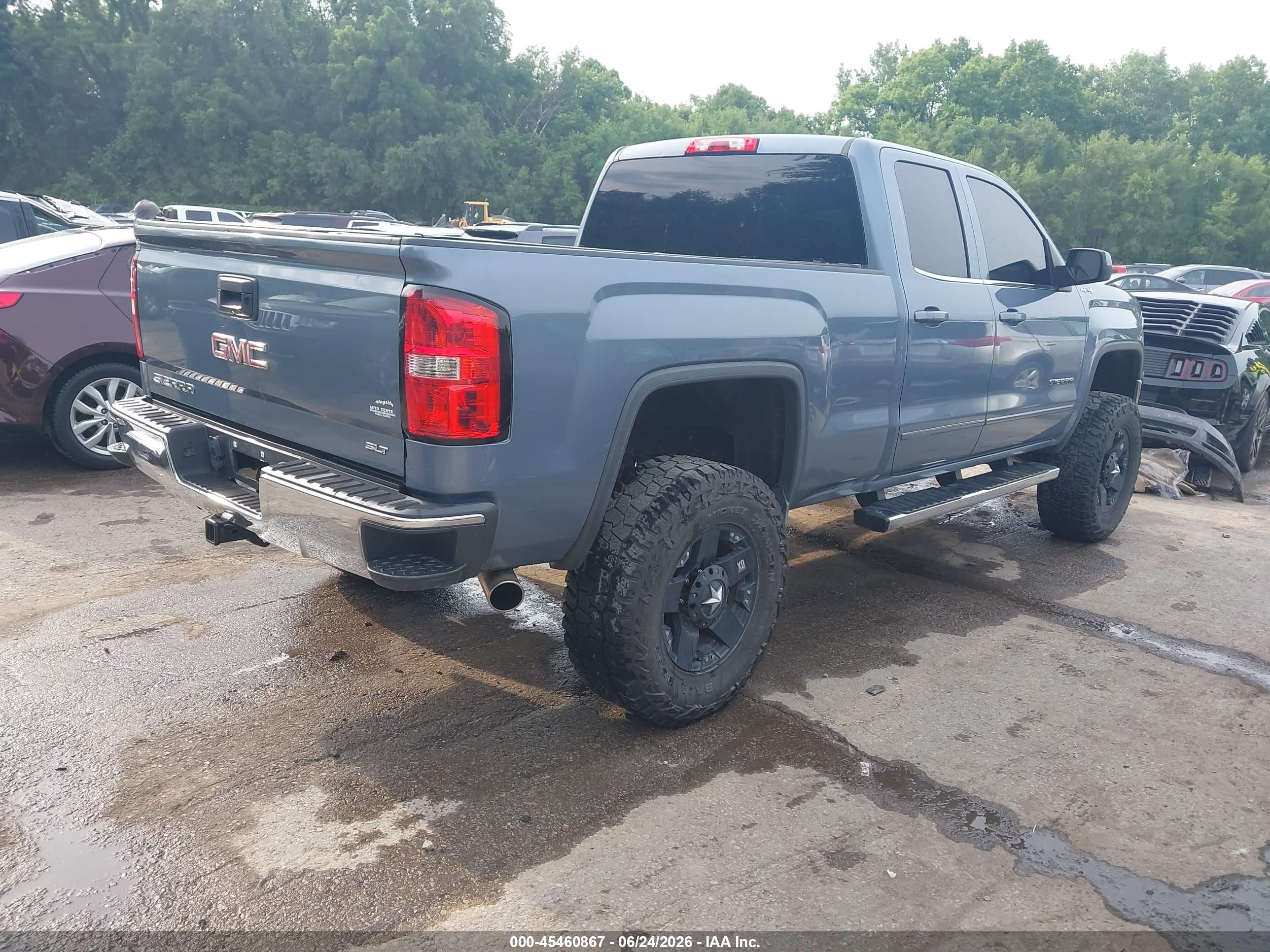 2015 Gmc Sierra 1500 Sle Blue vin: 1GTV2UEC1FZ295396