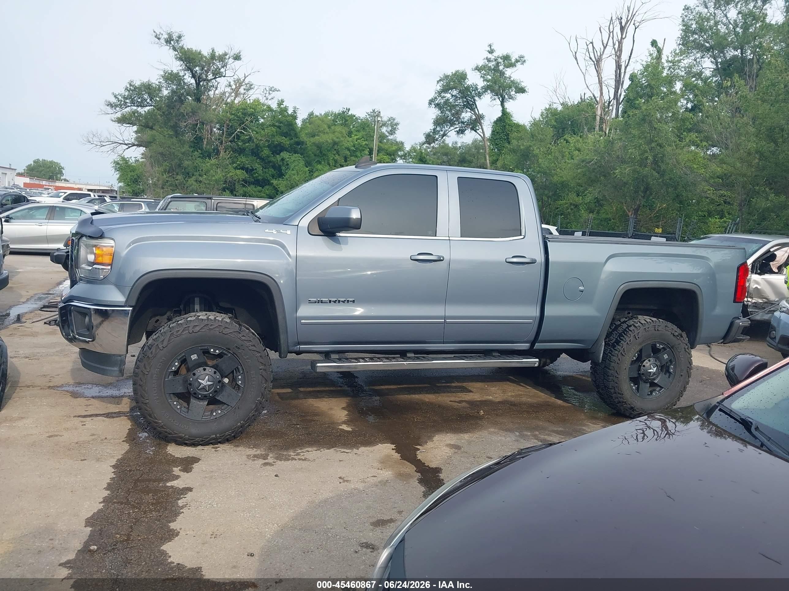 2015 Gmc Sierra 1500 Sle Blue vin: 1GTV2UEC1FZ295396