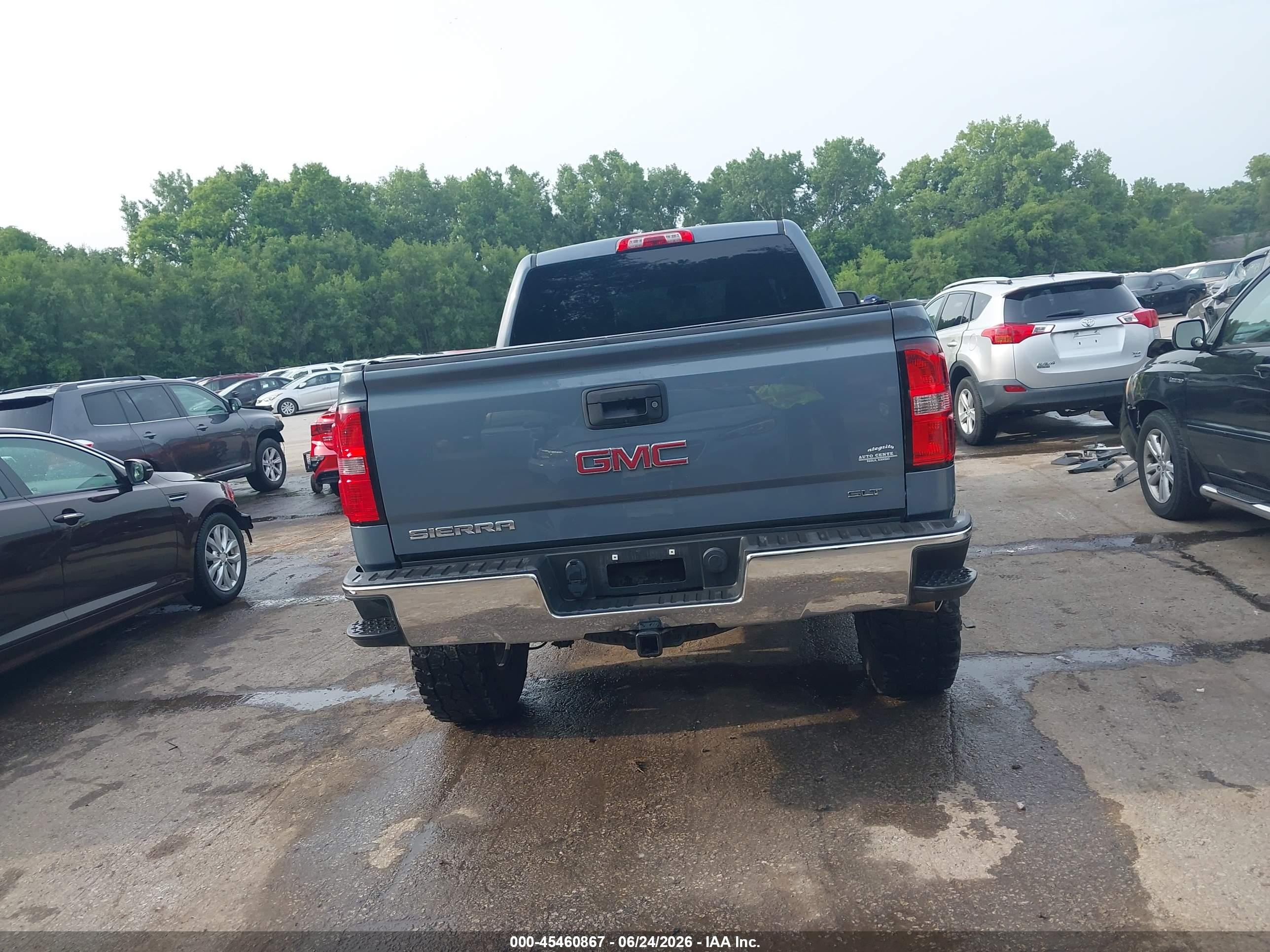 2015 Gmc Sierra 1500 Sle Blue vin: 1GTV2UEC1FZ295396