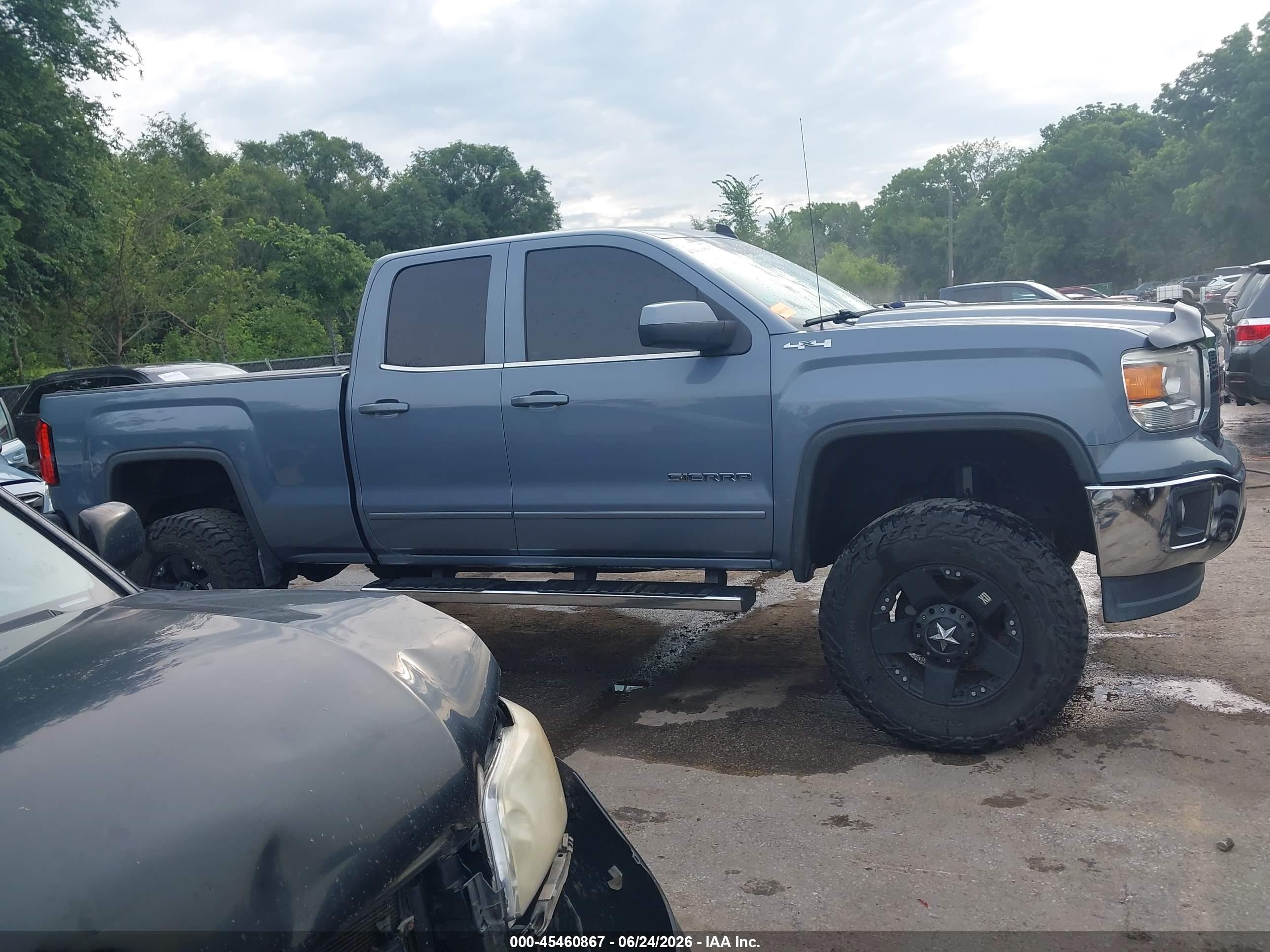2015 Gmc Sierra 1500 Sle Blue vin: 1GTV2UEC1FZ295396
