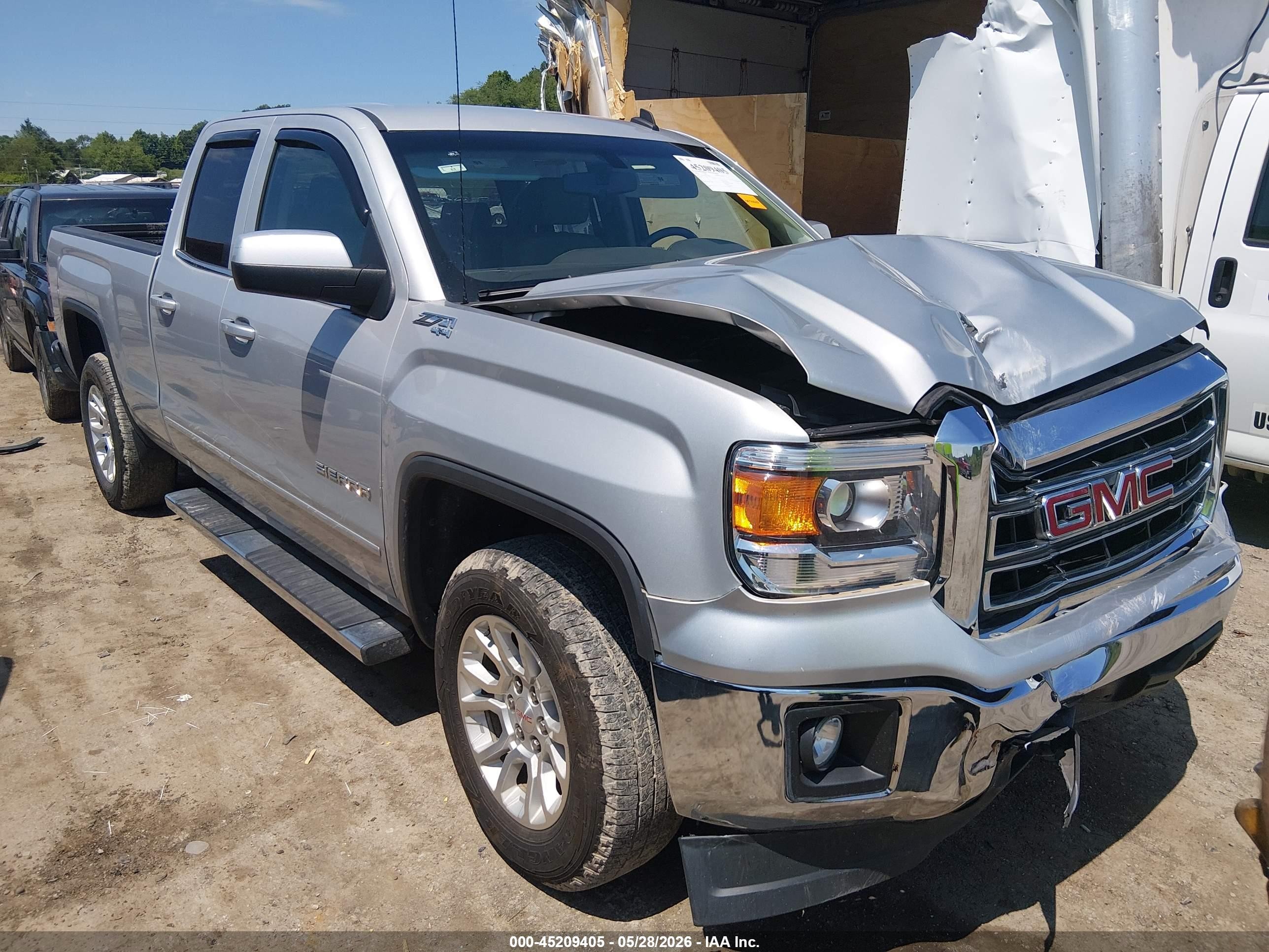 2014 Gmc Sierra 1500 Sle Silver vin: 1GTV2UEC2EZ238591