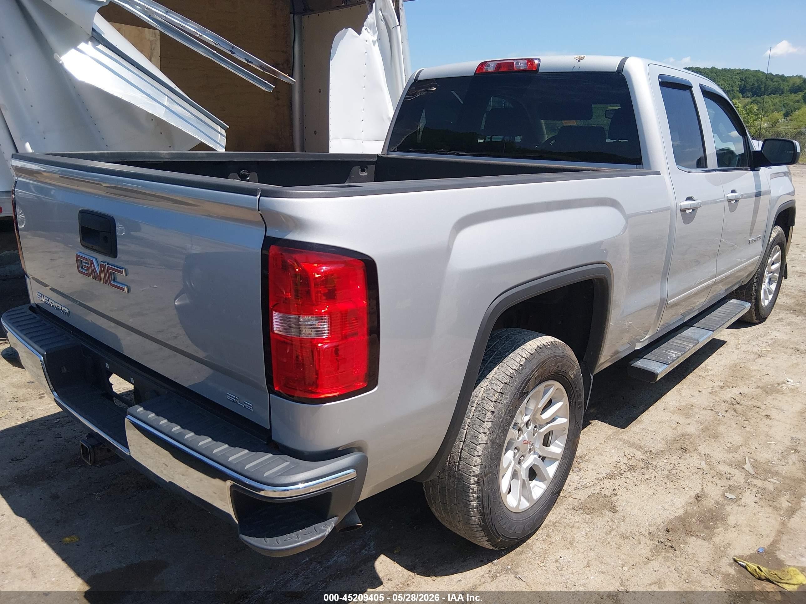 2014 Gmc Sierra 1500 Sle Silver vin: 1GTV2UEC2EZ238591