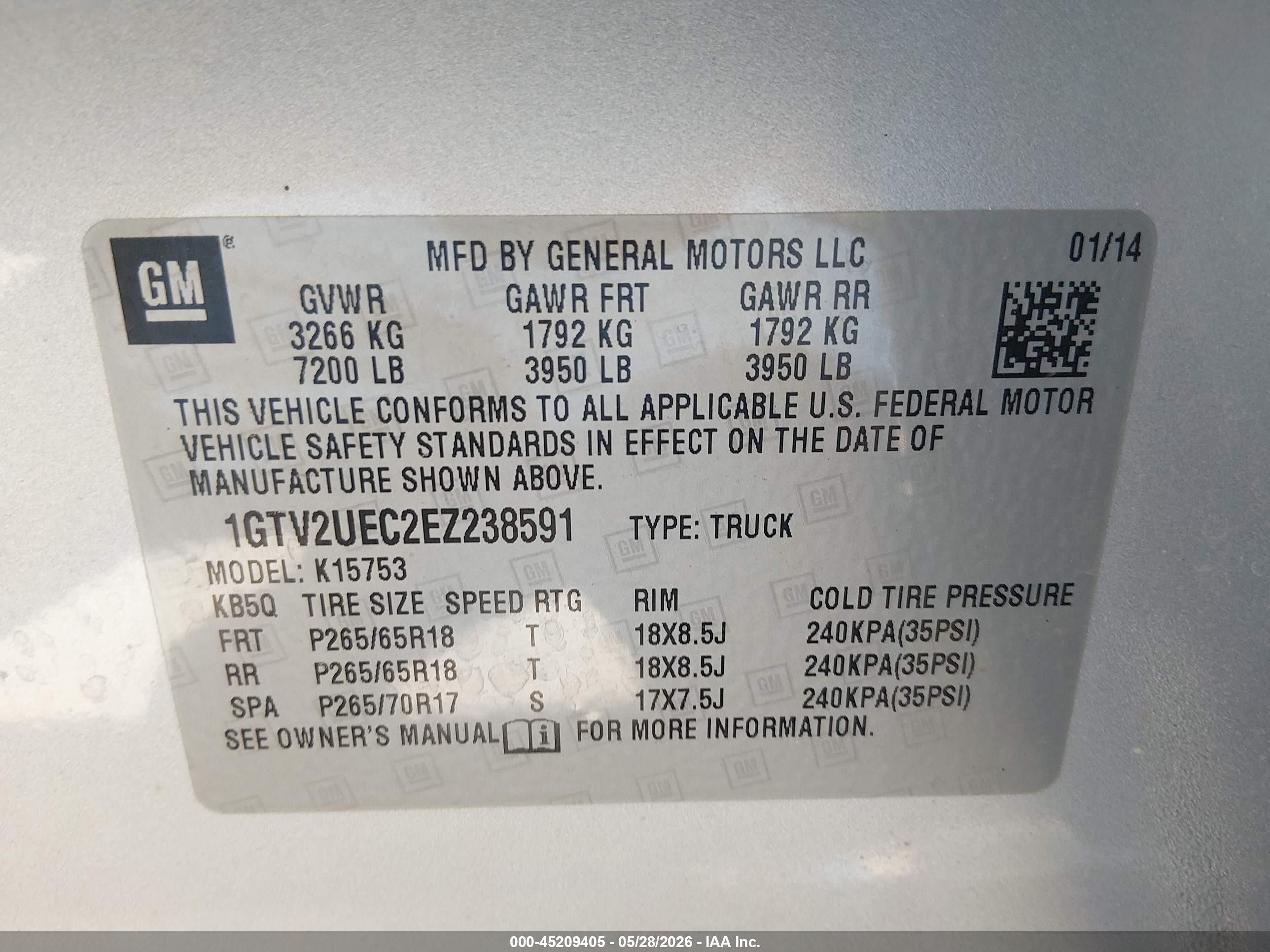 2014 Gmc Sierra 1500 Sle Silver vin: 1GTV2UEC2EZ238591