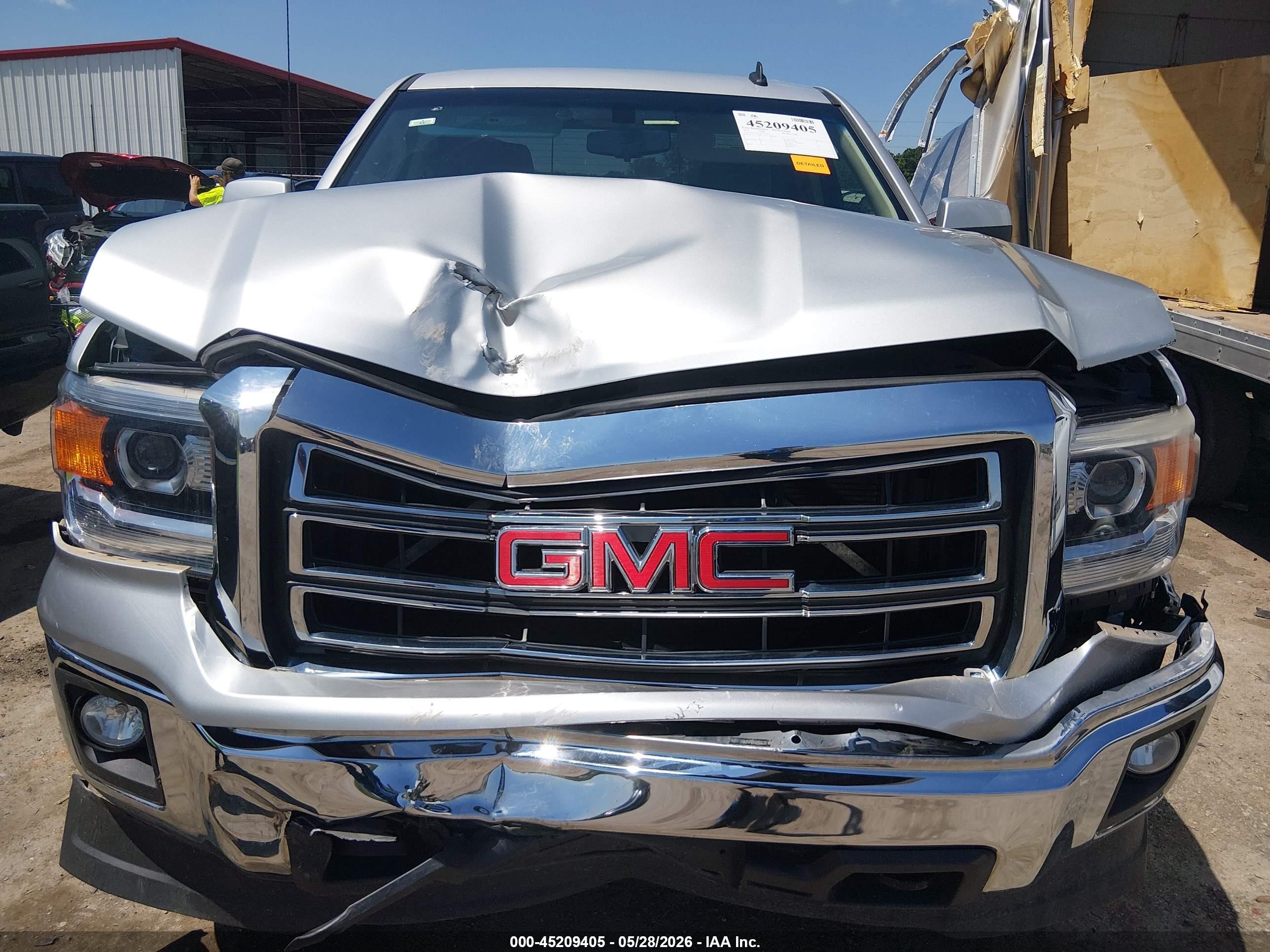 2014 Gmc Sierra 1500 Sle Silver vin: 1GTV2UEC2EZ238591