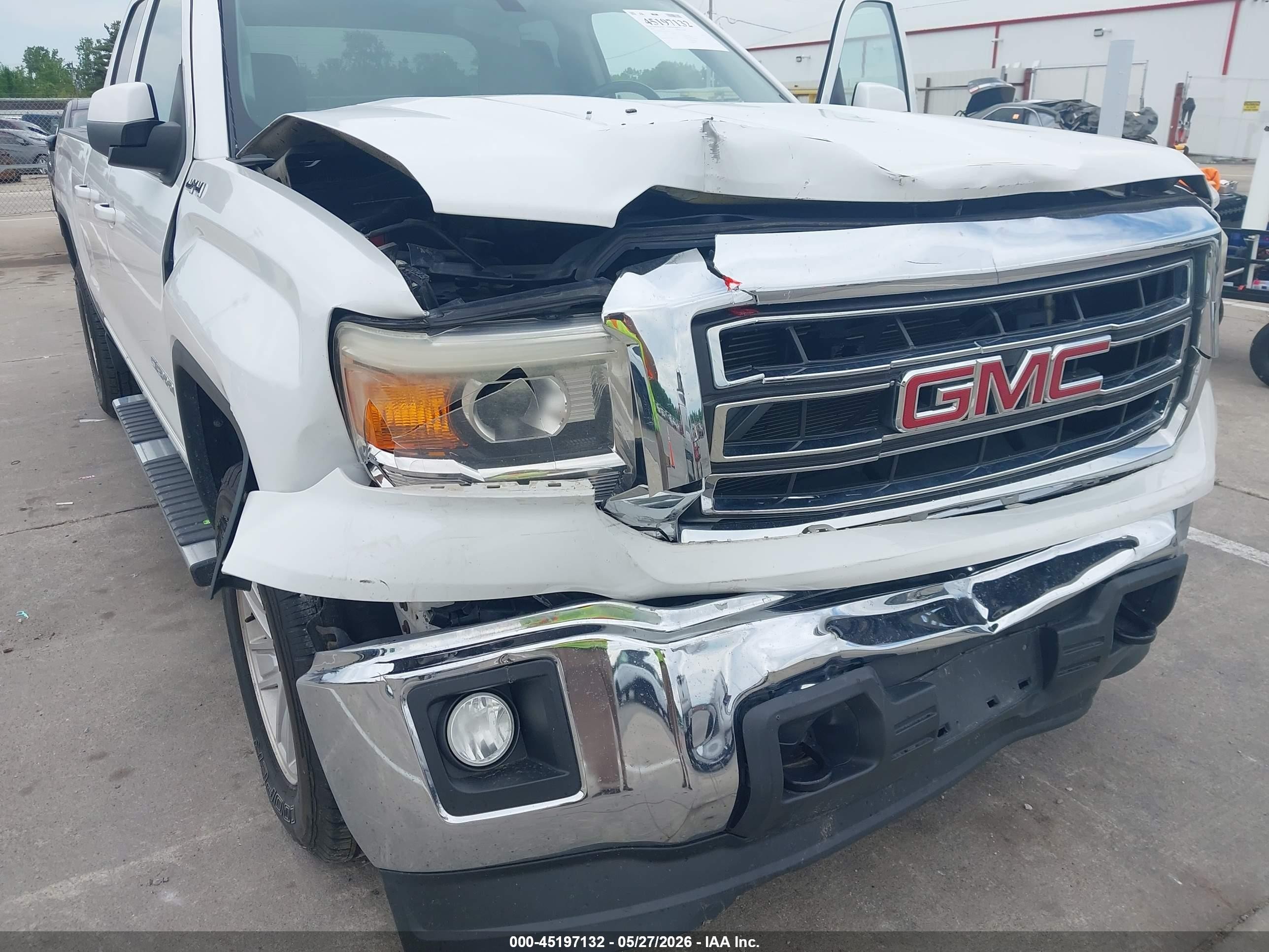2014 Gmc Sierra 1500 Sle White vin: 1GTV2UEC2EZ371089