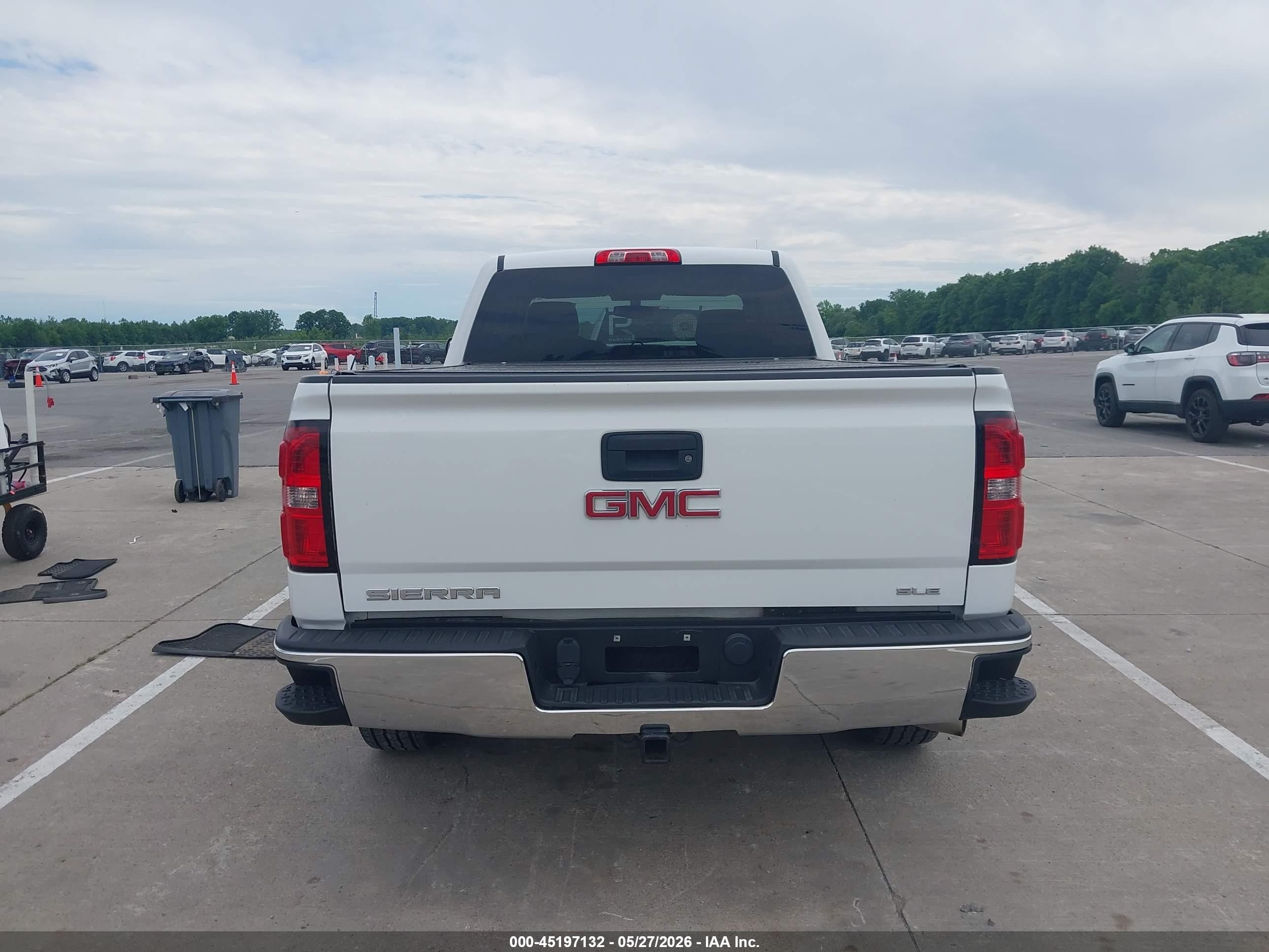 2014 Gmc Sierra 1500 Sle White vin: 1GTV2UEC2EZ371089
