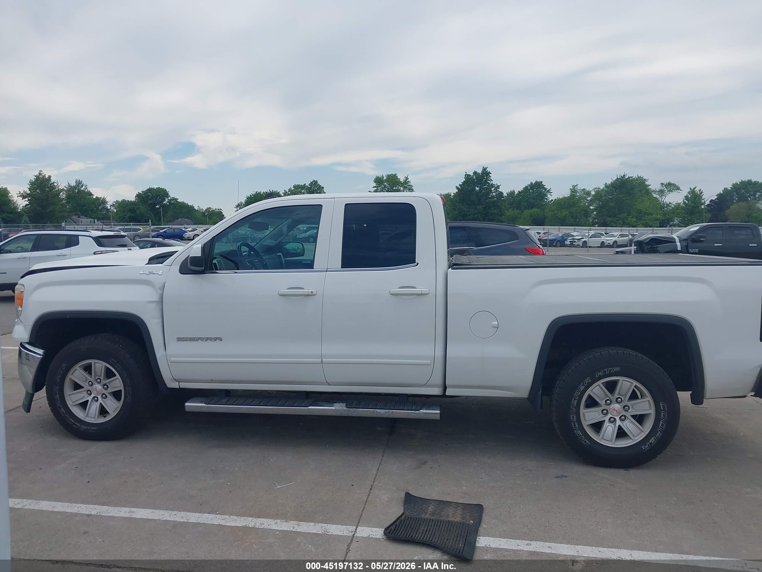 2014 Gmc Sierra 1500 Sle White vin: 1GTV2UEC2EZ371089