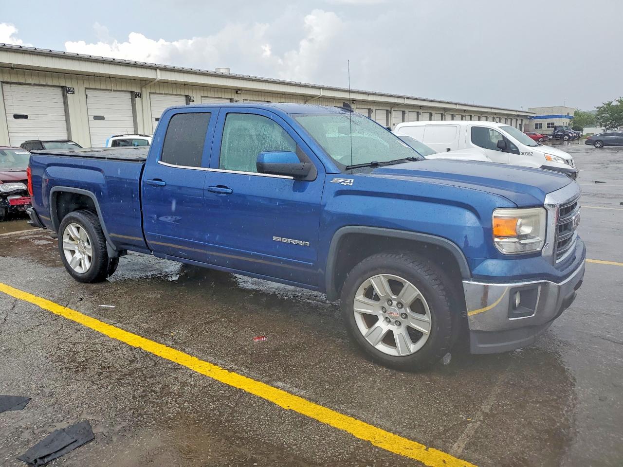 2015 Gmc Sierra K1500 Sle Синий vin: 1GTV2UEC2FZ213451
