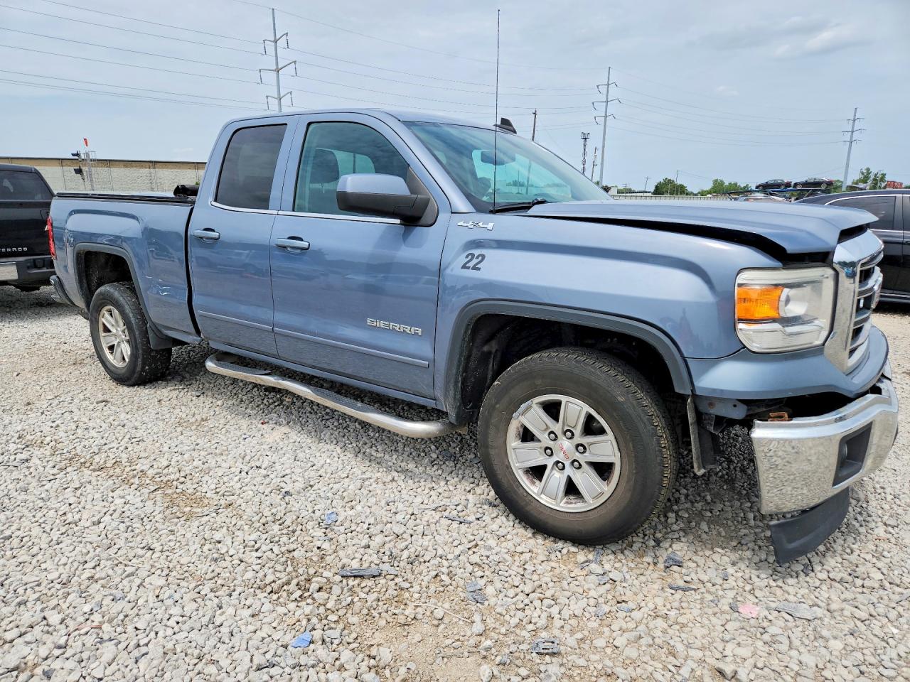 2015 Gmc Sierra K1500 Sle Синий vin: 1GTV2UEC2FZ250192