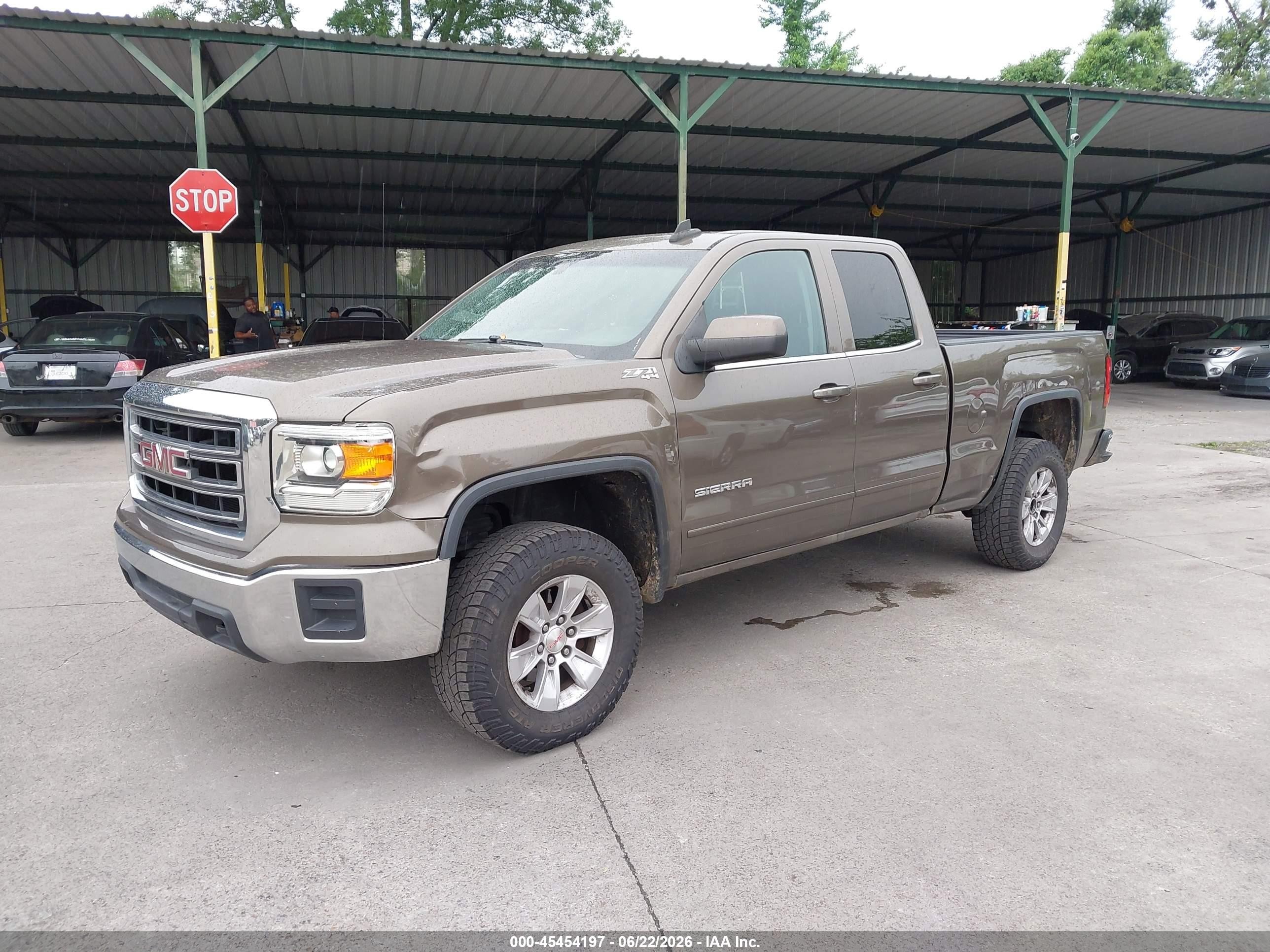 2015 Gmc Sierra 1500 Sle Dark Brown vin: 1GTV2UEC2FZ254839