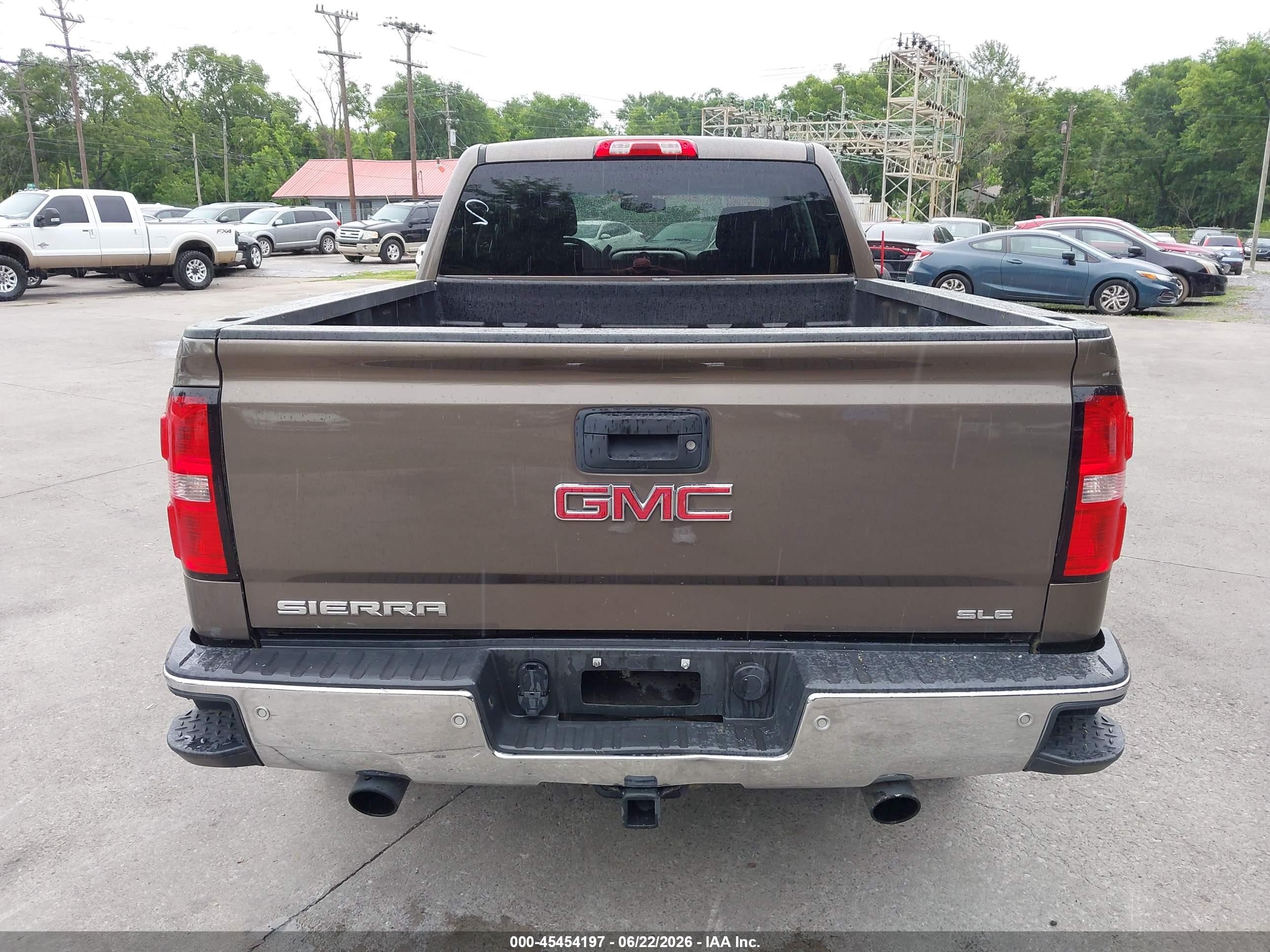 2015 Gmc Sierra 1500 Sle Dark Brown vin: 1GTV2UEC2FZ254839
