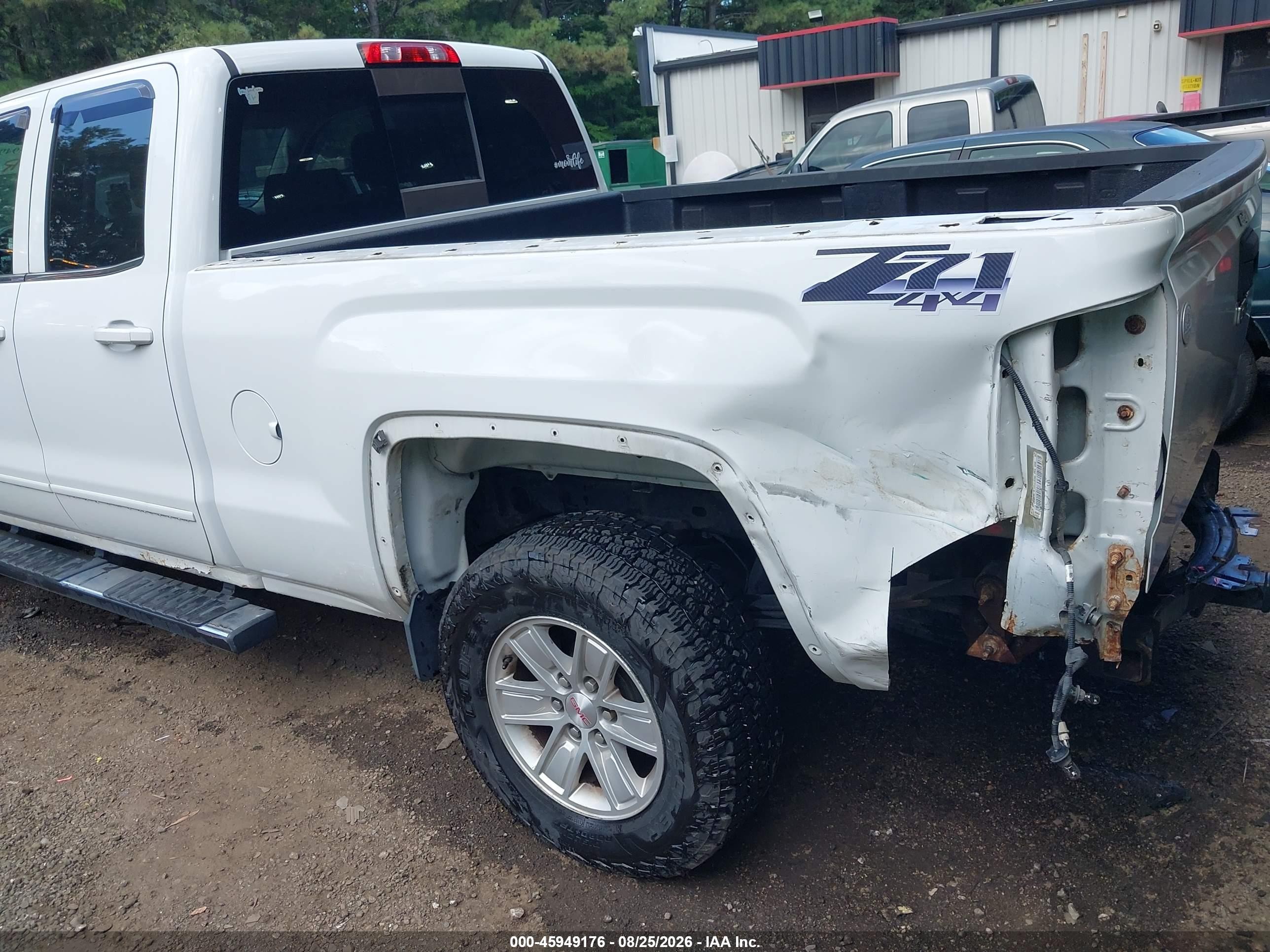 2014 Gmc Sierra 1500 Sle White vin: 1GTV2UEC3EZ167868