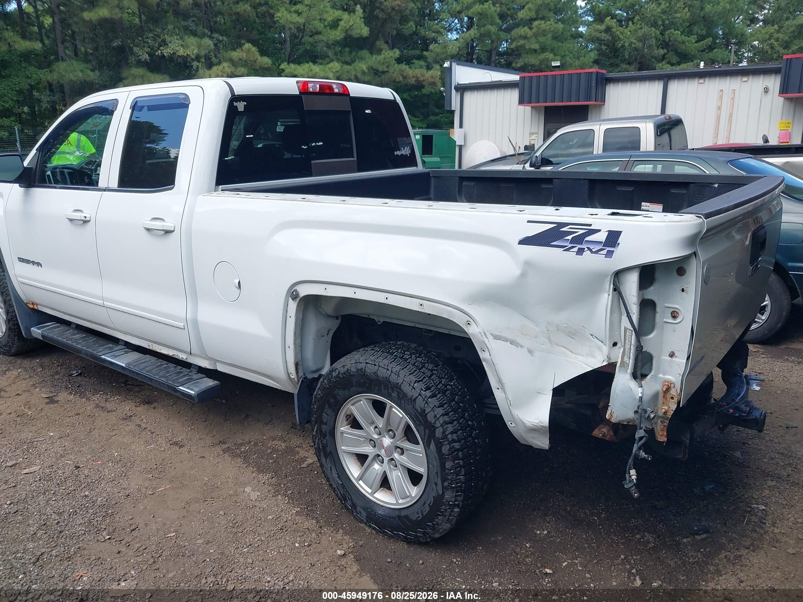 2014 Gmc Sierra 1500 Sle White vin: 1GTV2UEC3EZ167868