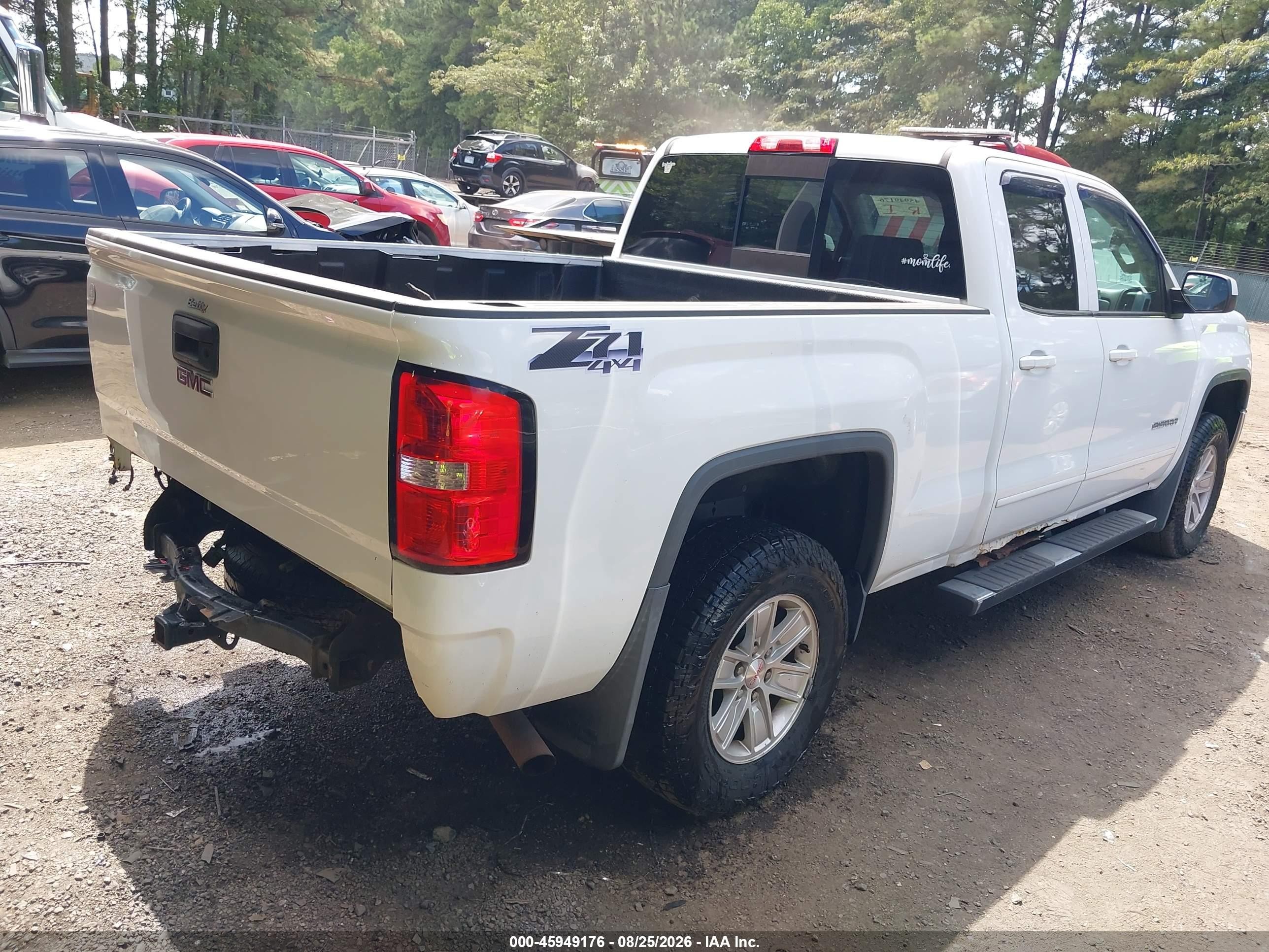 2014 Gmc Sierra 1500 Sle White vin: 1GTV2UEC3EZ167868