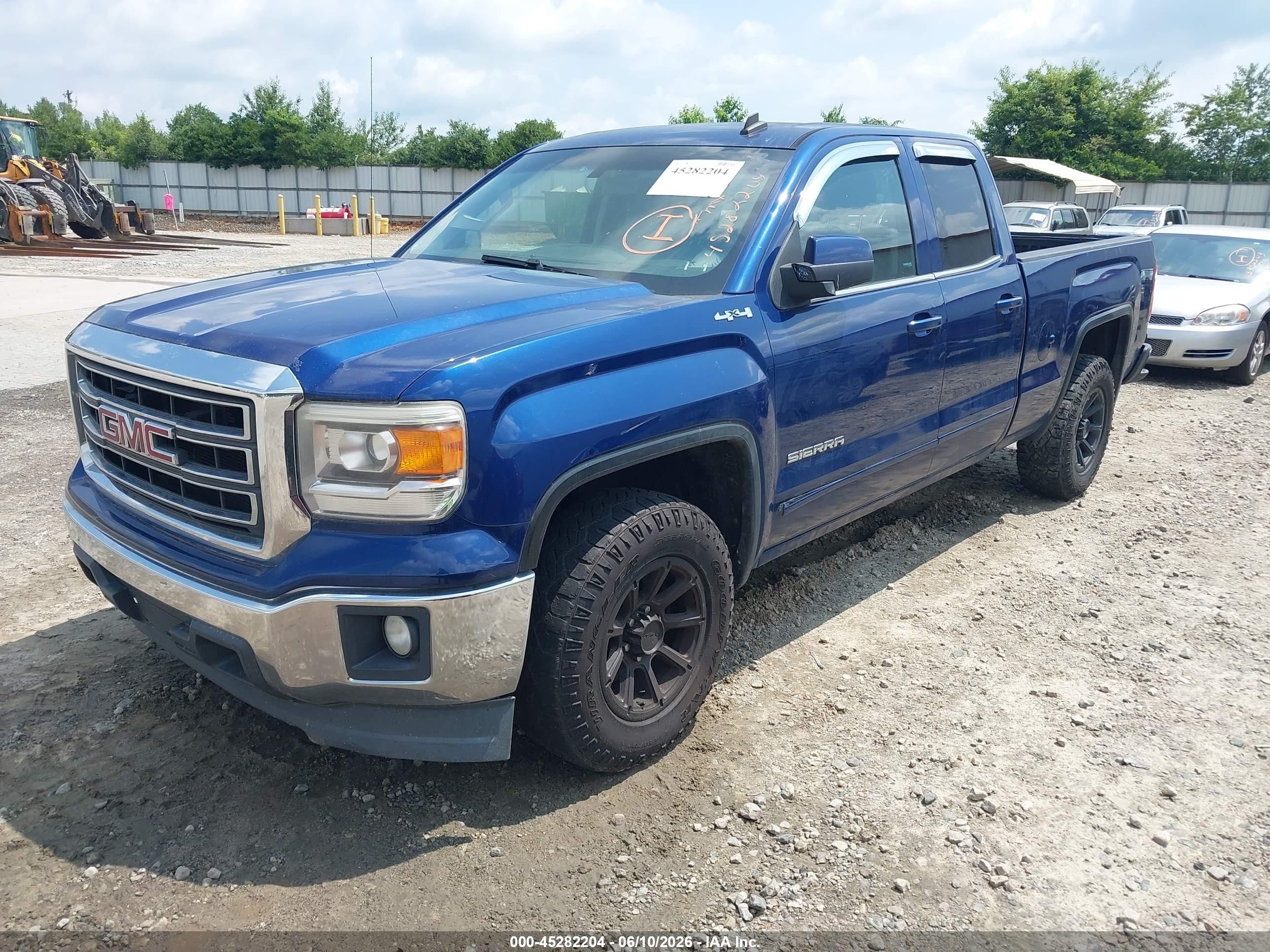 2014 Gmc Sierra 1500 Sle Синий vin: 1GTV2UEC3EZ268554