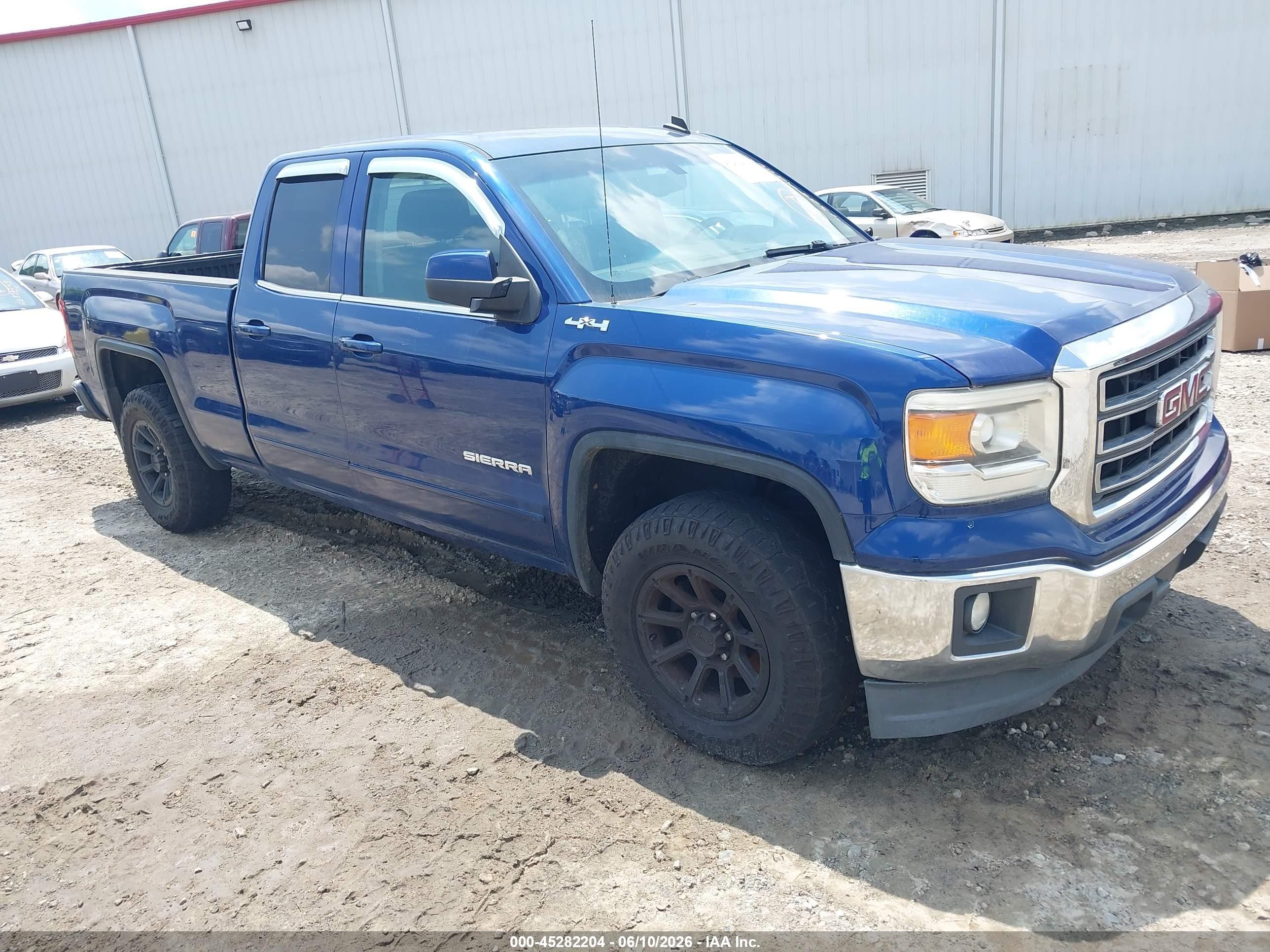 2014 Gmc Sierra 1500 Sle Blue vin: 1GTV2UEC3EZ268554