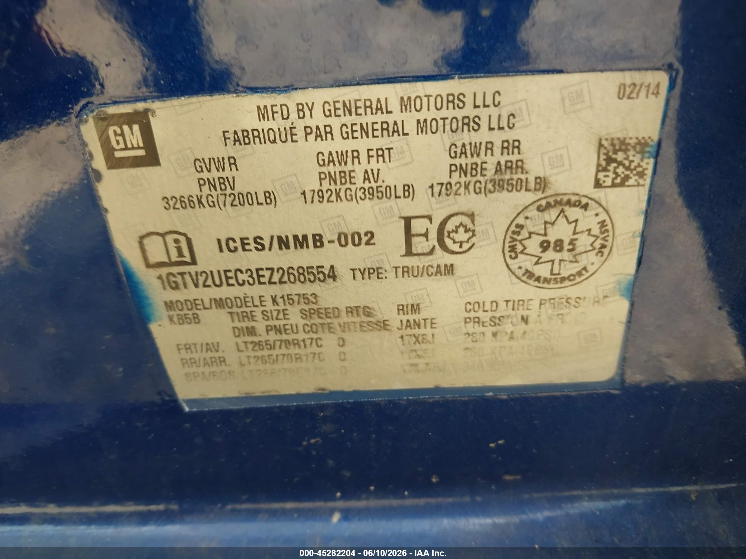 2014 Gmc Sierra 1500 Sle Синий vin: 1GTV2UEC3EZ268554