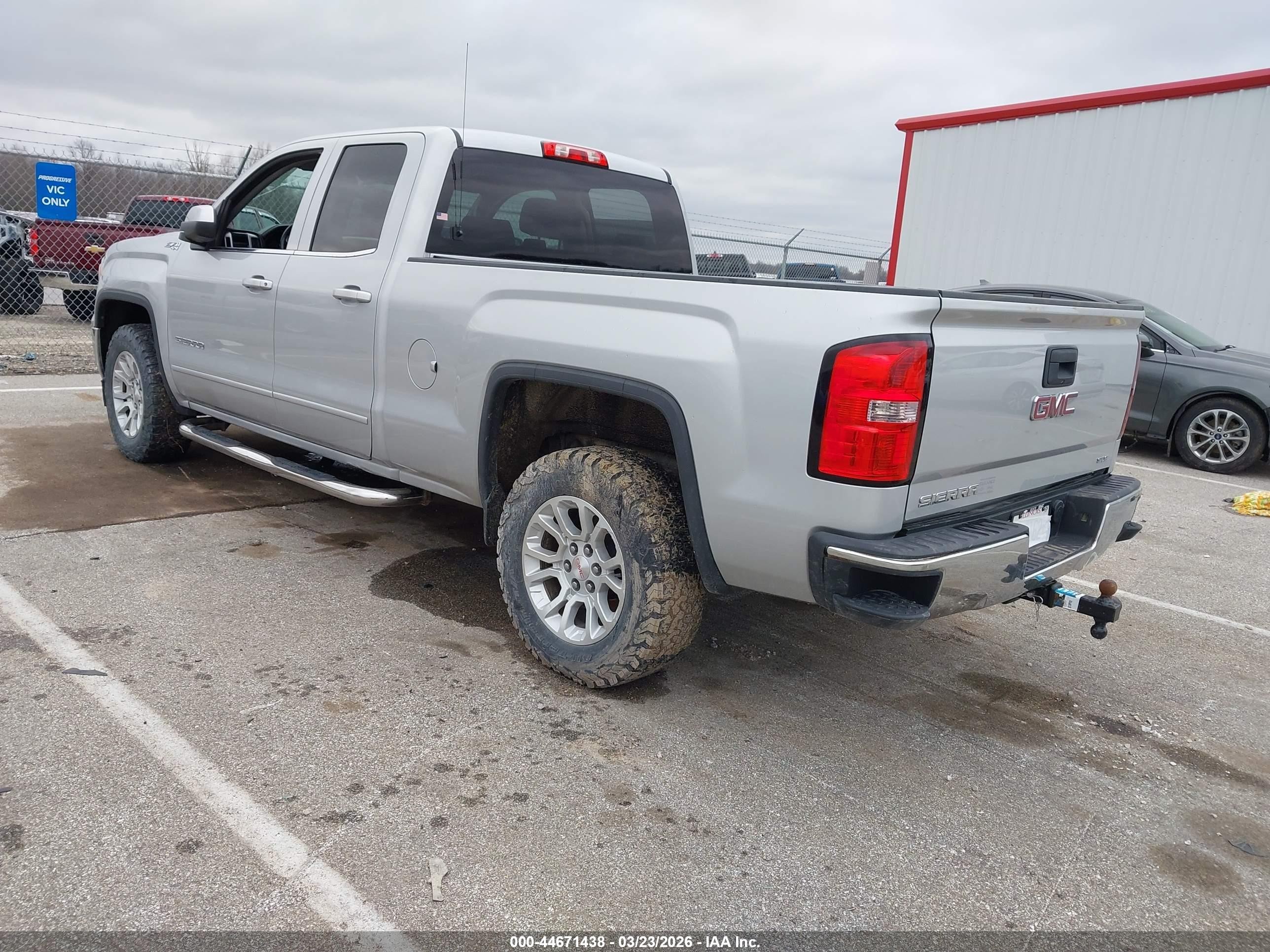 2014 Gmc Sierra 1500 Sle Silver vin: 1GTV2UEC3EZ272216