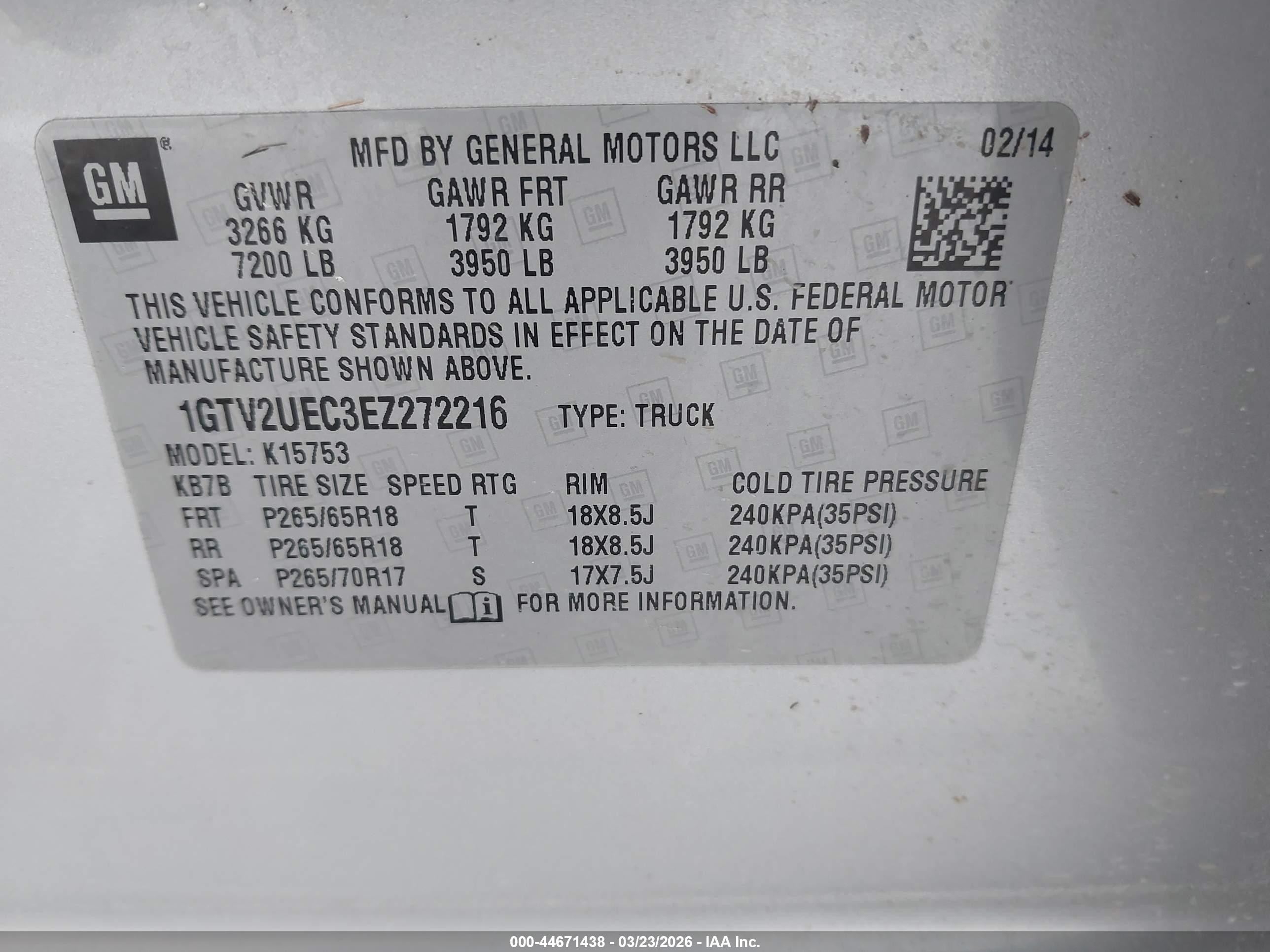 2014 Gmc Sierra 1500 Sle Silver vin: 1GTV2UEC3EZ272216