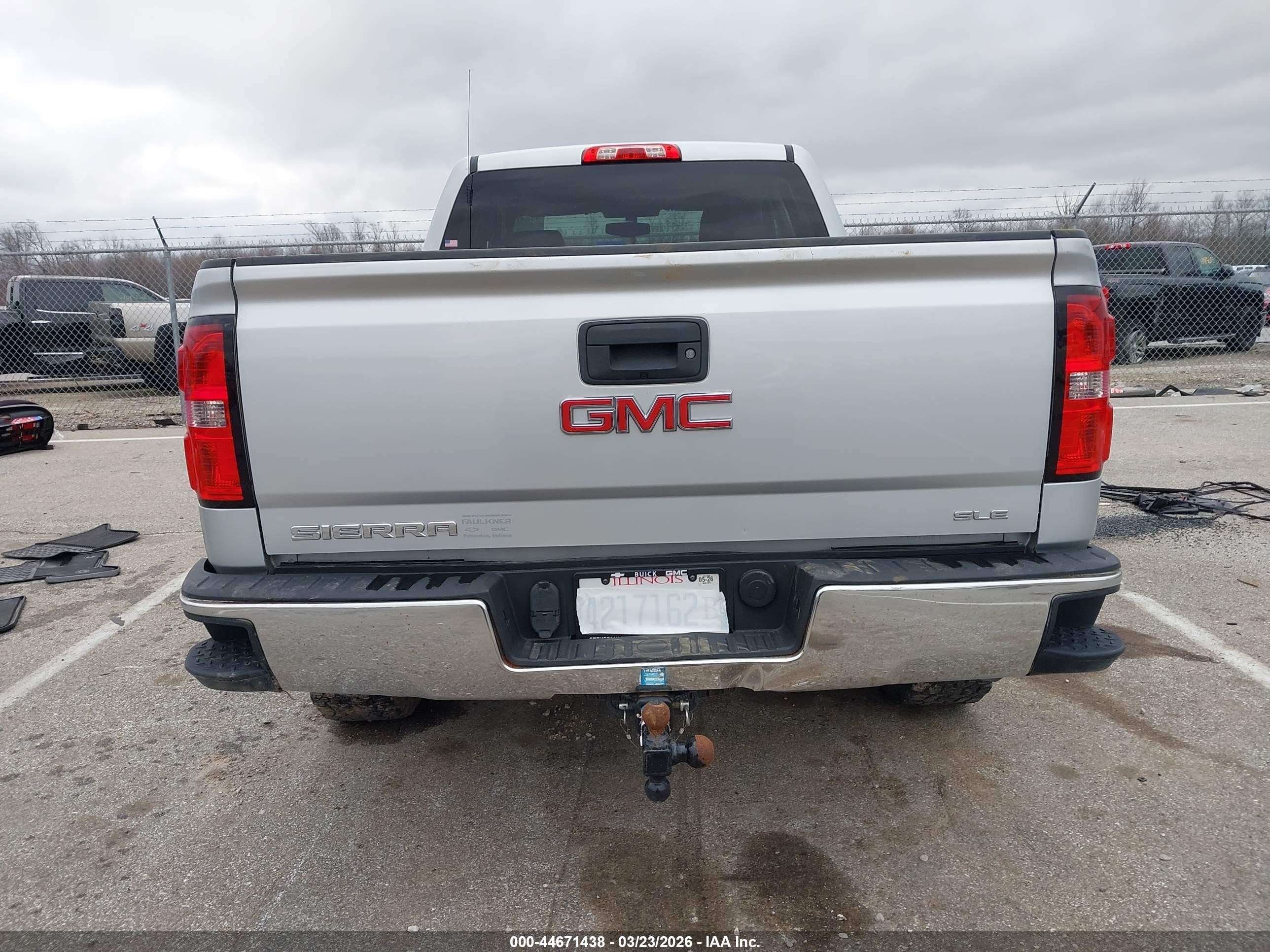 2014 Gmc Sierra 1500 Sle Silver vin: 1GTV2UEC3EZ272216
