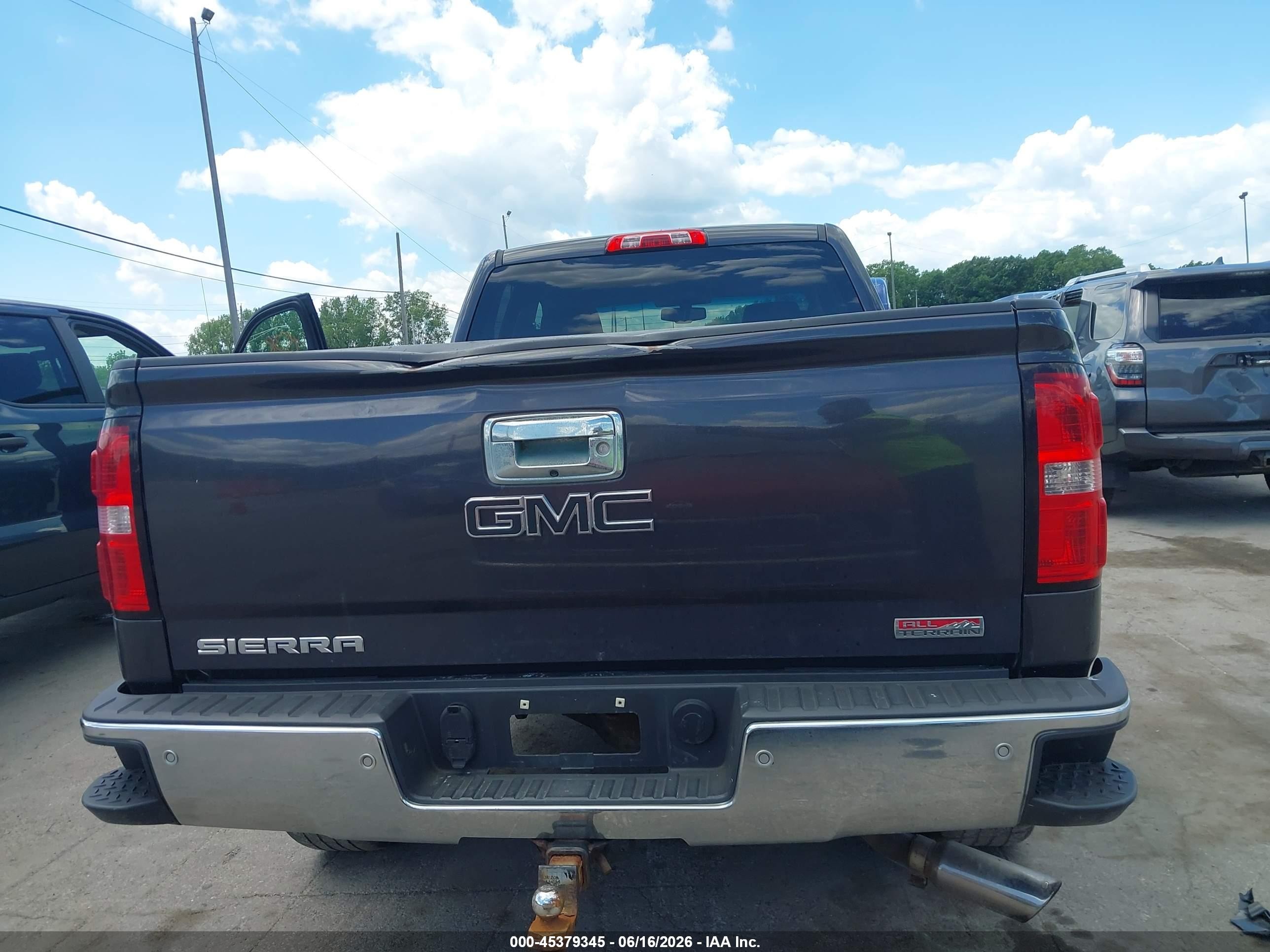 2014 Gmc Sierra 1500 Sle Серый vin: 1GTV2UEC3EZ330616
