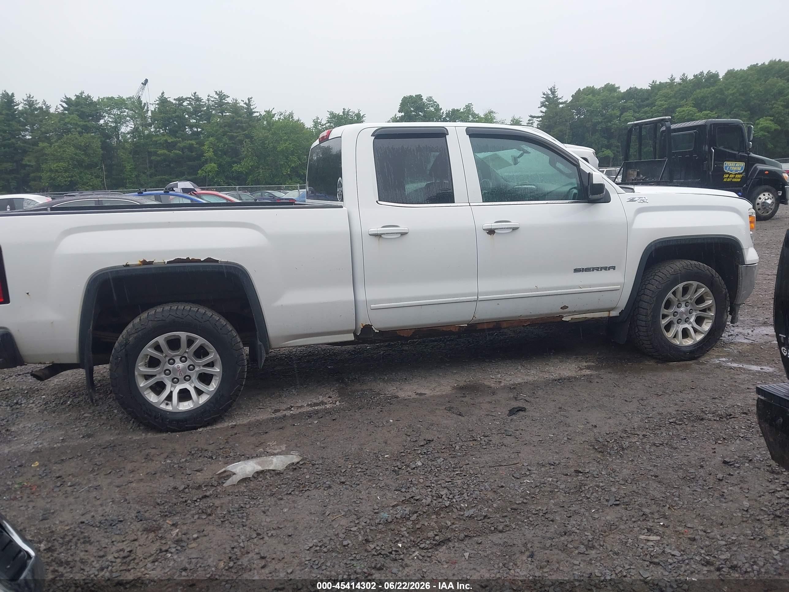 2015 Gmc Sierra 1500 Sle White vin: 1GTV2UEC3FZ220117