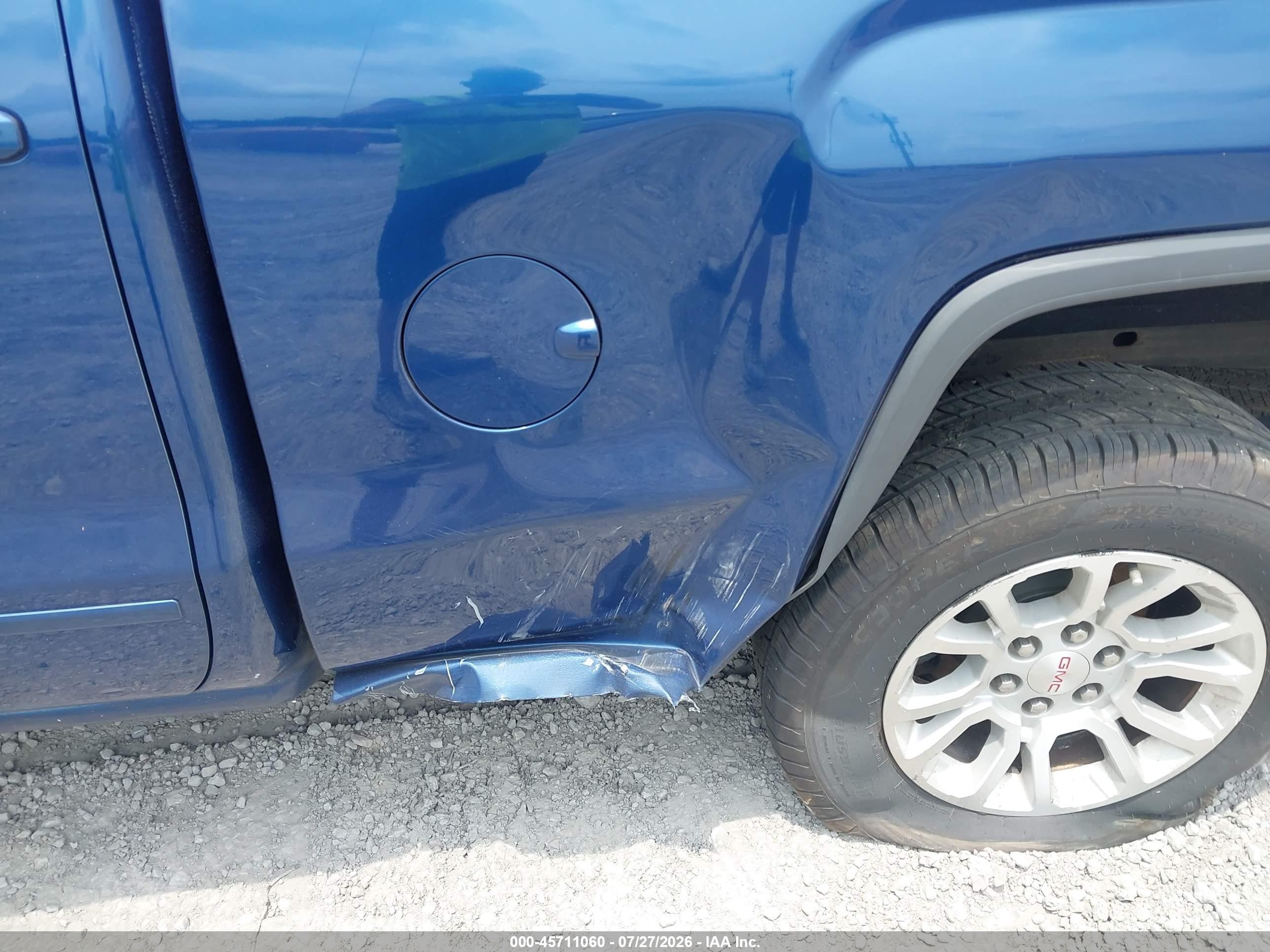 2015 Gmc Sierra 1500 Sle Blue vin: 1GTV2UEC3FZ240383