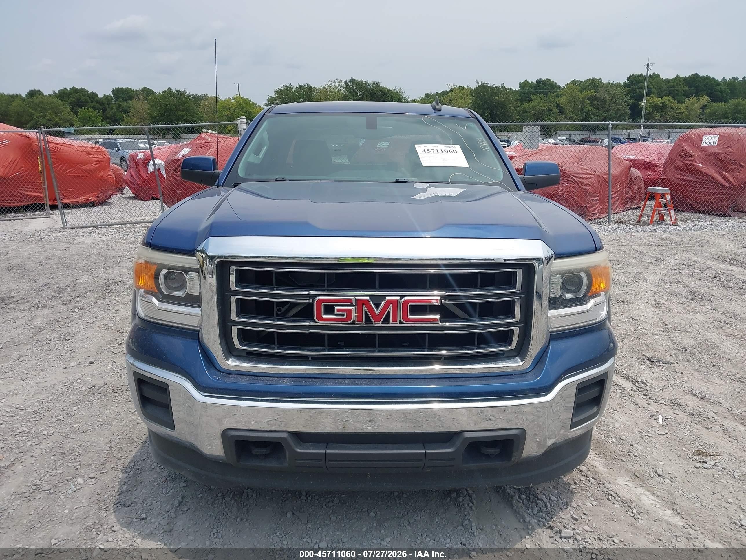 2015 Gmc Sierra 1500 Sle Blue vin: 1GTV2UEC3FZ240383