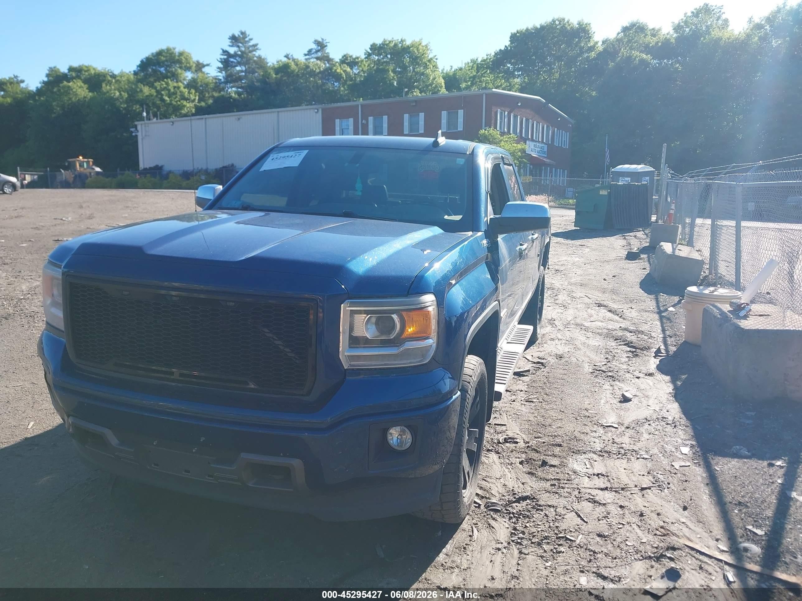 2015 Gmc Sierra 1500 Sle Blue vin: 1GTV2UEC3FZ244515