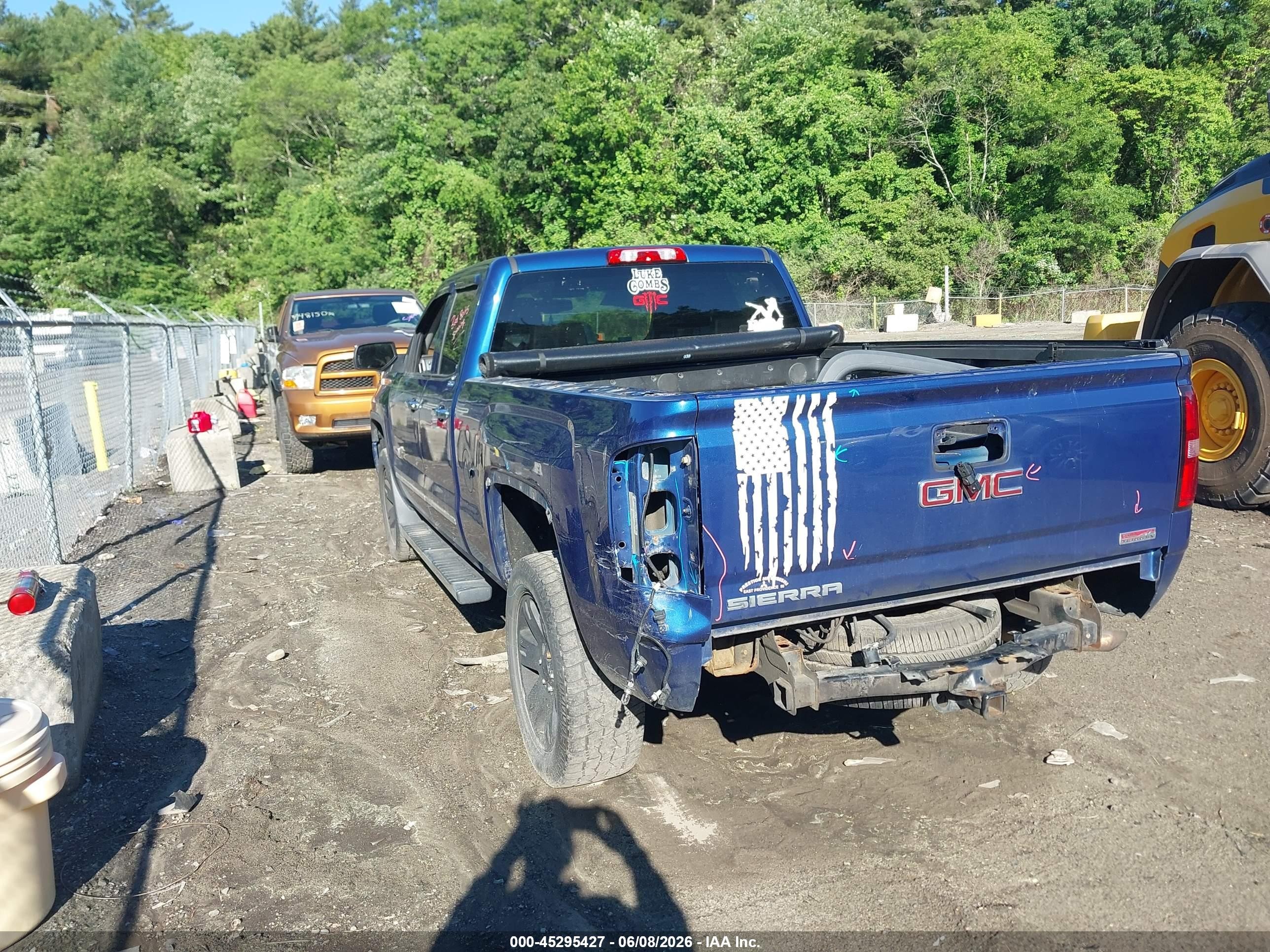 2015 Gmc Sierra 1500 Sle Blue vin: 1GTV2UEC3FZ244515
