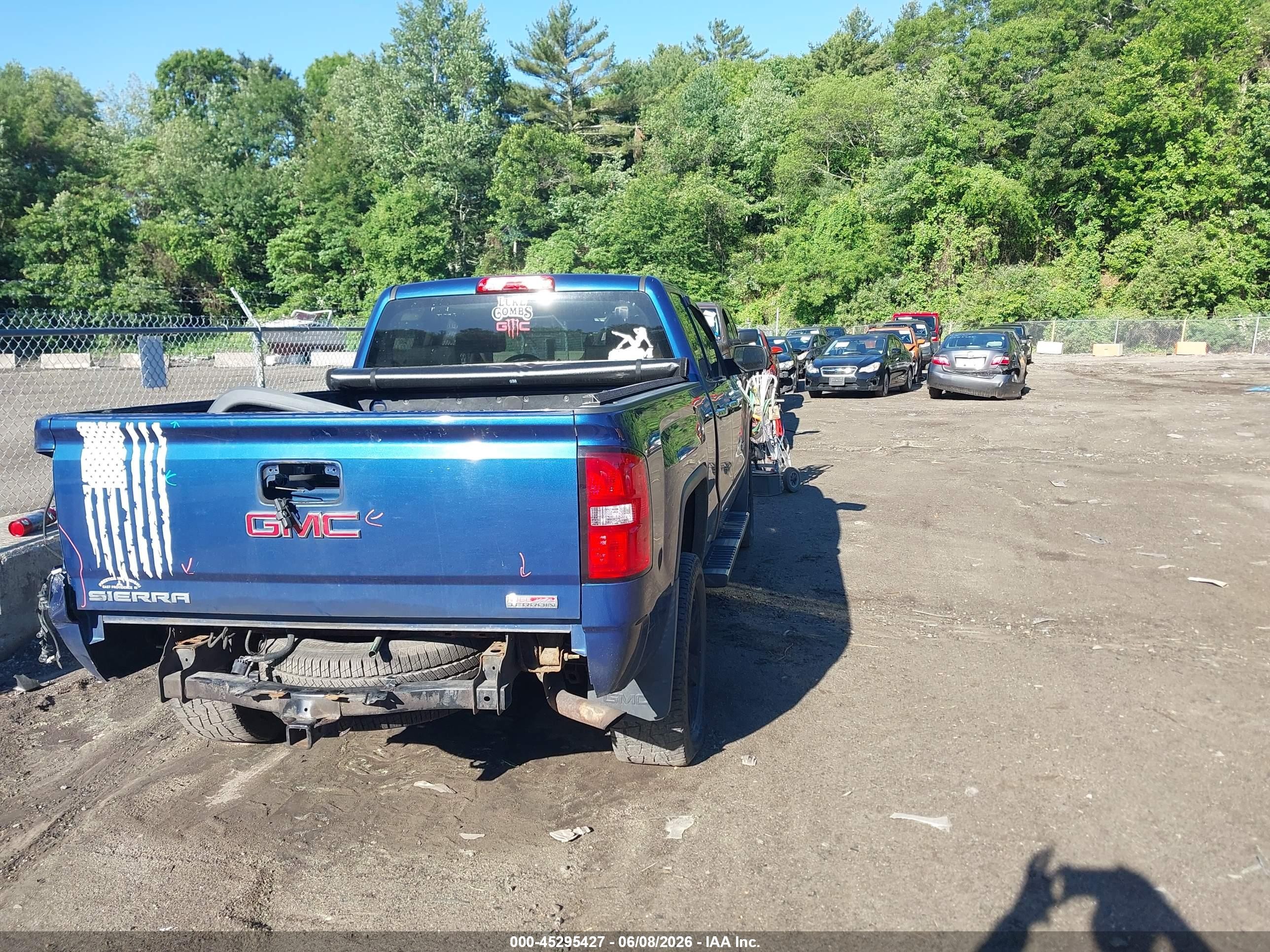 2015 Gmc Sierra 1500 Sle Blue vin: 1GTV2UEC3FZ244515