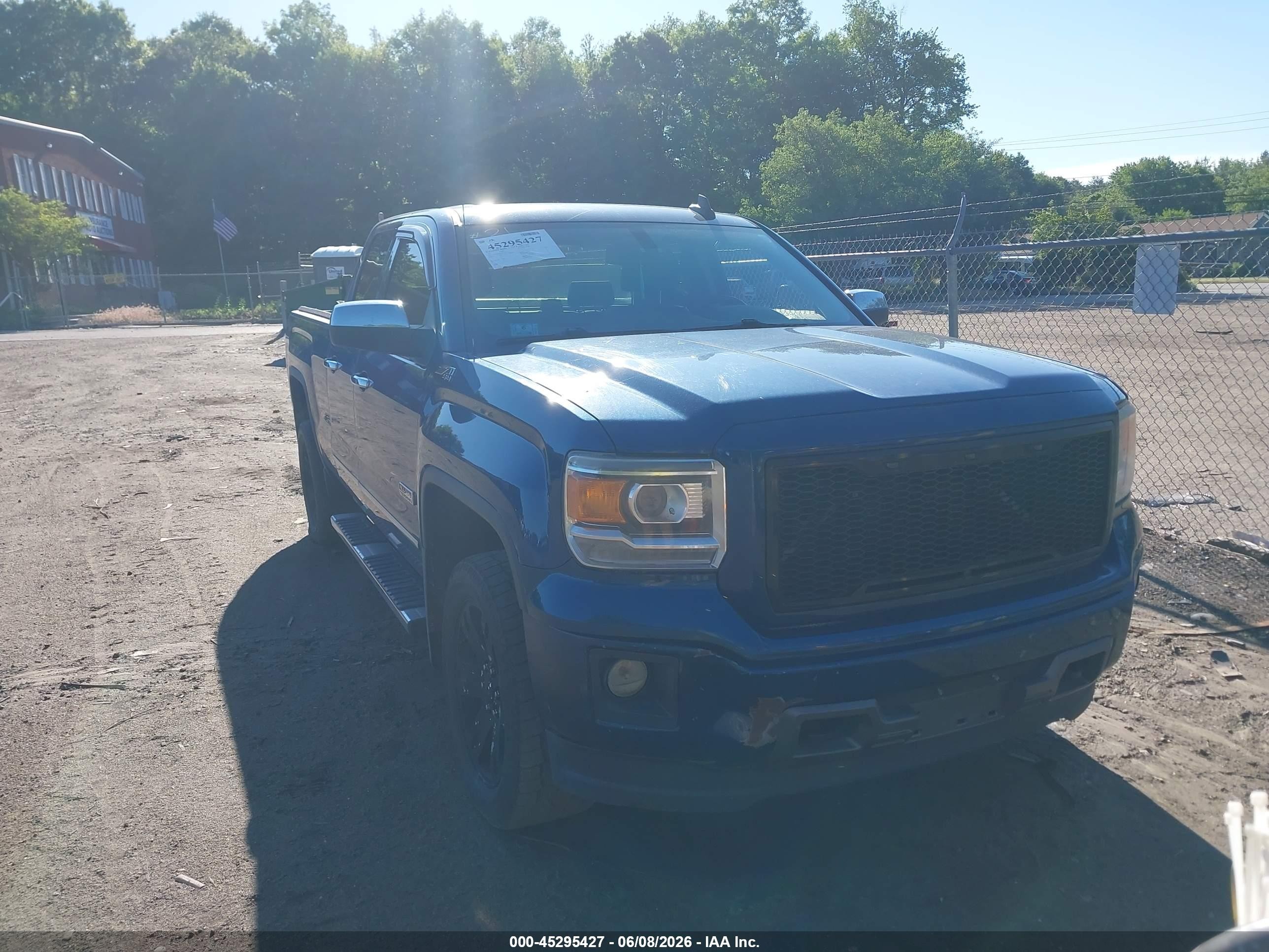 2015 Gmc Sierra 1500 Sle Blue vin: 1GTV2UEC3FZ244515