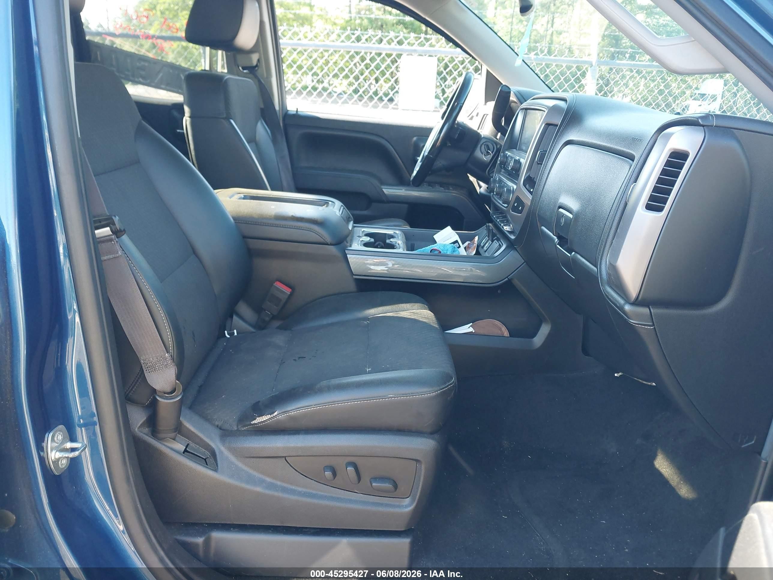 2015 Gmc Sierra 1500 Sle Blue vin: 1GTV2UEC3FZ244515