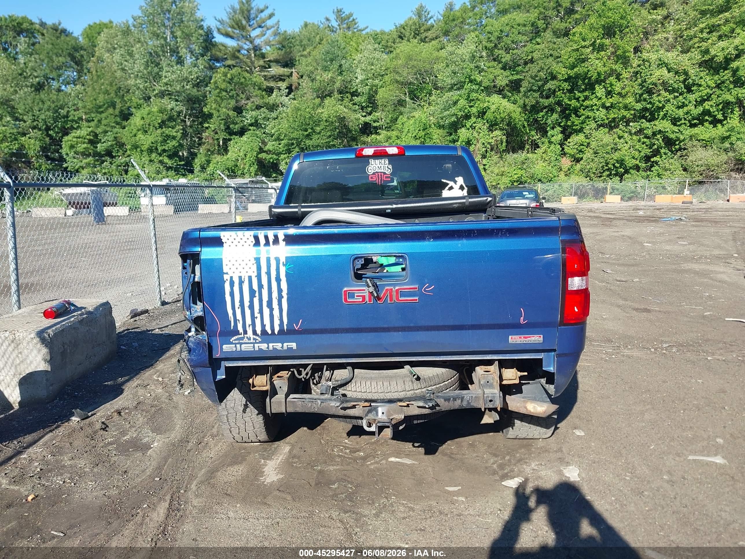 2015 Gmc Sierra 1500 Sle Blue vin: 1GTV2UEC3FZ244515