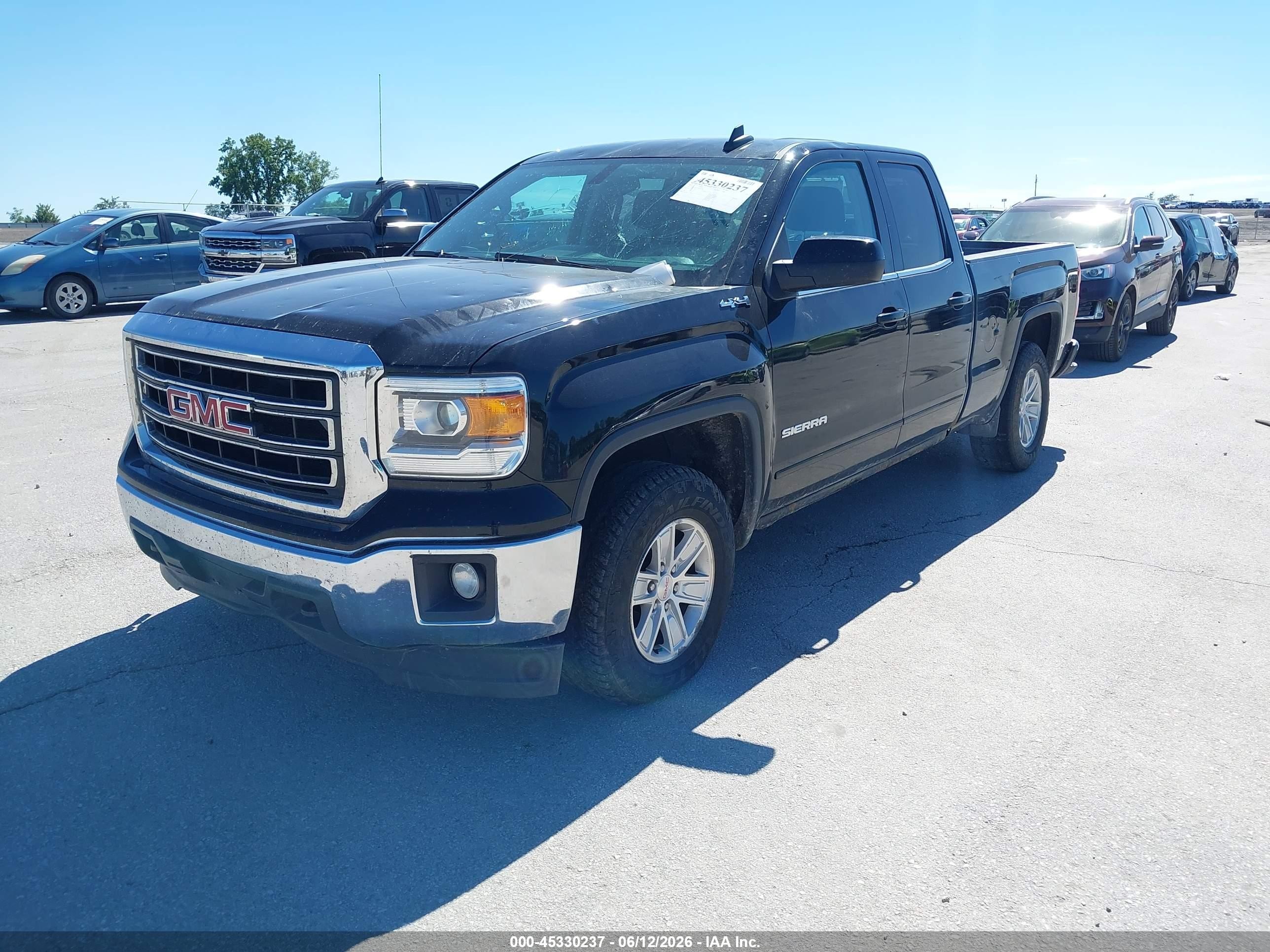 2015 Gmc Sierra 1500 Sle Black vin: 1GTV2UEC3FZ427283