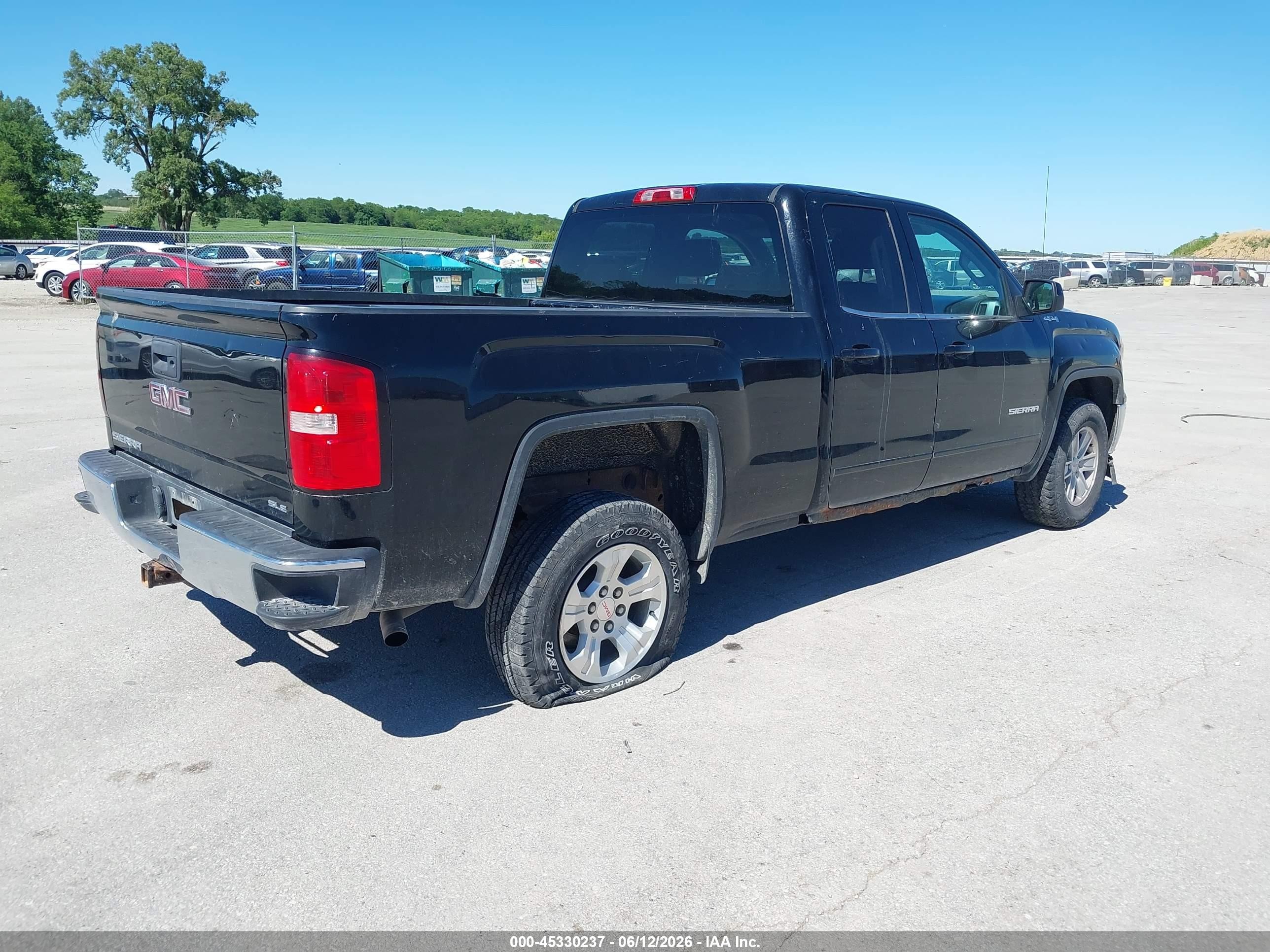 2015 Gmc Sierra 1500 Sle Black vin: 1GTV2UEC3FZ427283