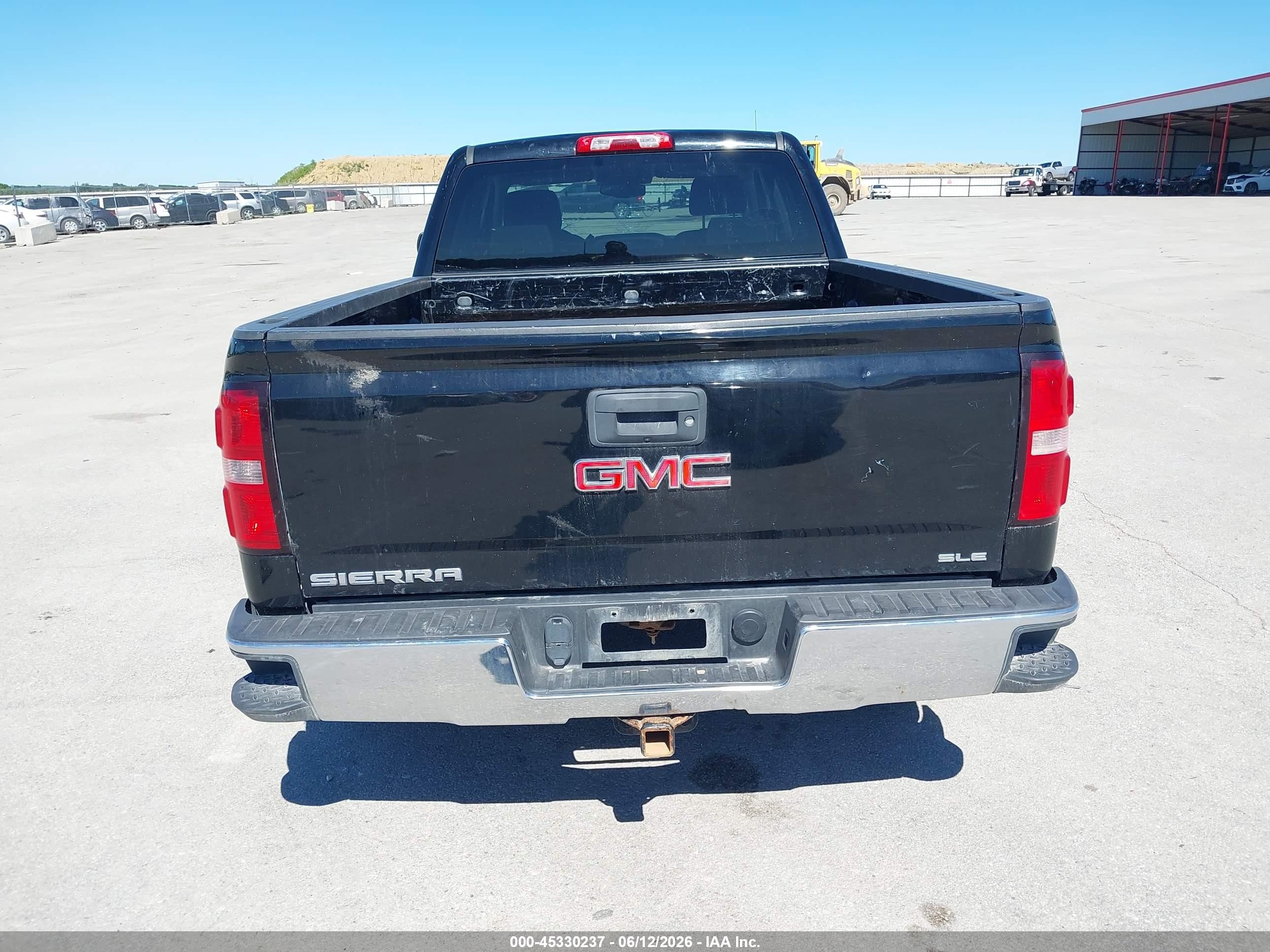 2015 Gmc Sierra 1500 Sle Black vin: 1GTV2UEC3FZ427283