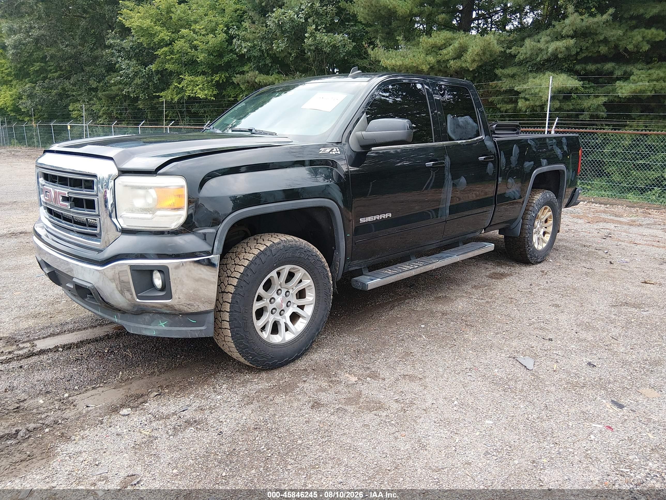 2014 Gmc Sierra 1500 Sle Black vin: 1GTV2UEC4EZ110241