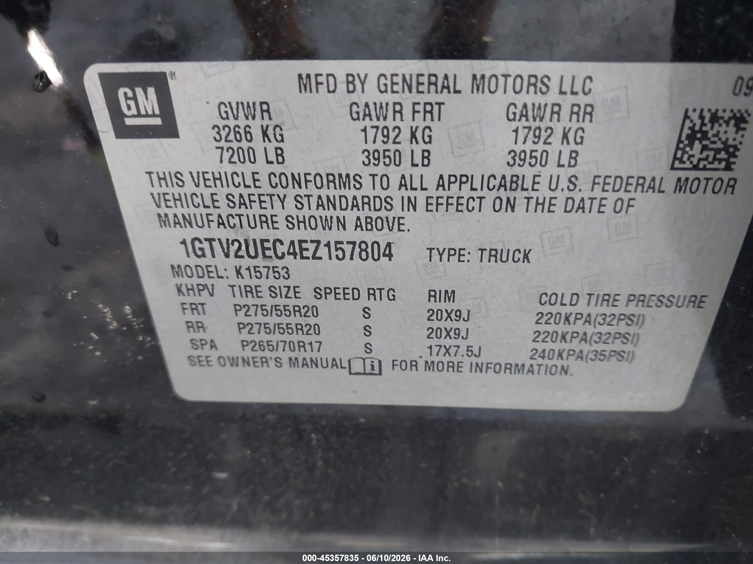 2014 Gmc Sierra 1500 Sle Black vin: 1GTV2UEC4EZ157804